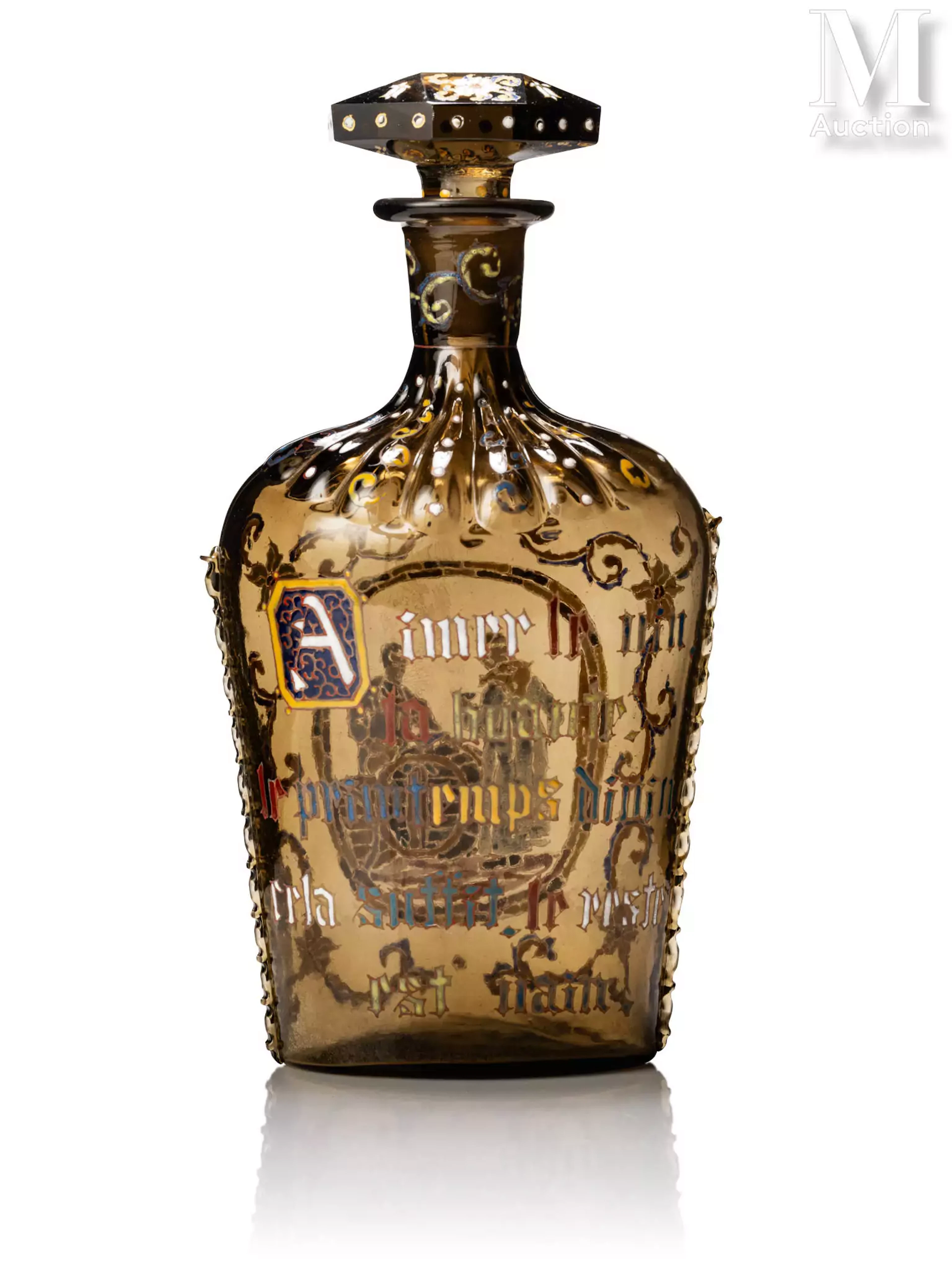 Emile GALLE (1846-1904) "Aimer le vin, la beauté, le printemps divin