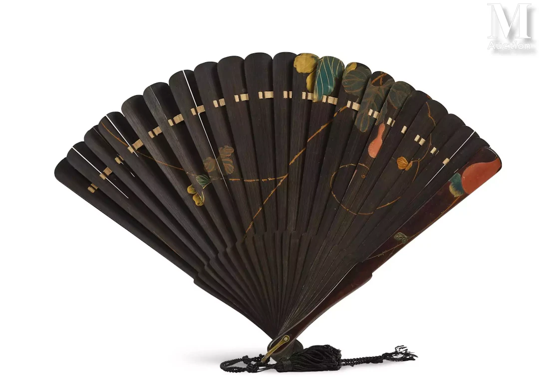 JAPON, XIXe siècle Eventail en tiges de bambou, vers 1860-80