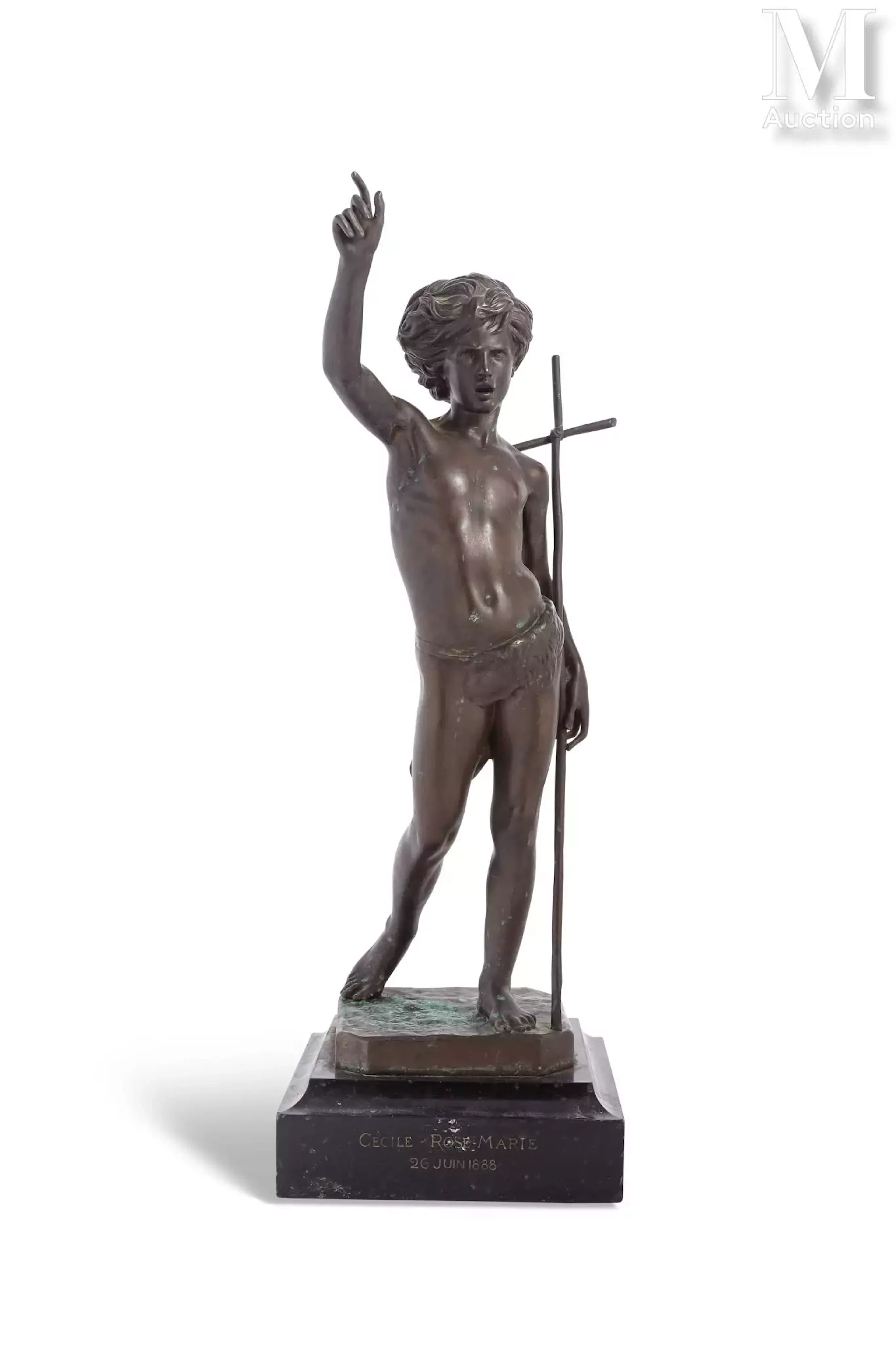Paul DUBOIS (Nogent sur Seine, 1829 - Paris, 1905) Saint Jean-Baptiste
