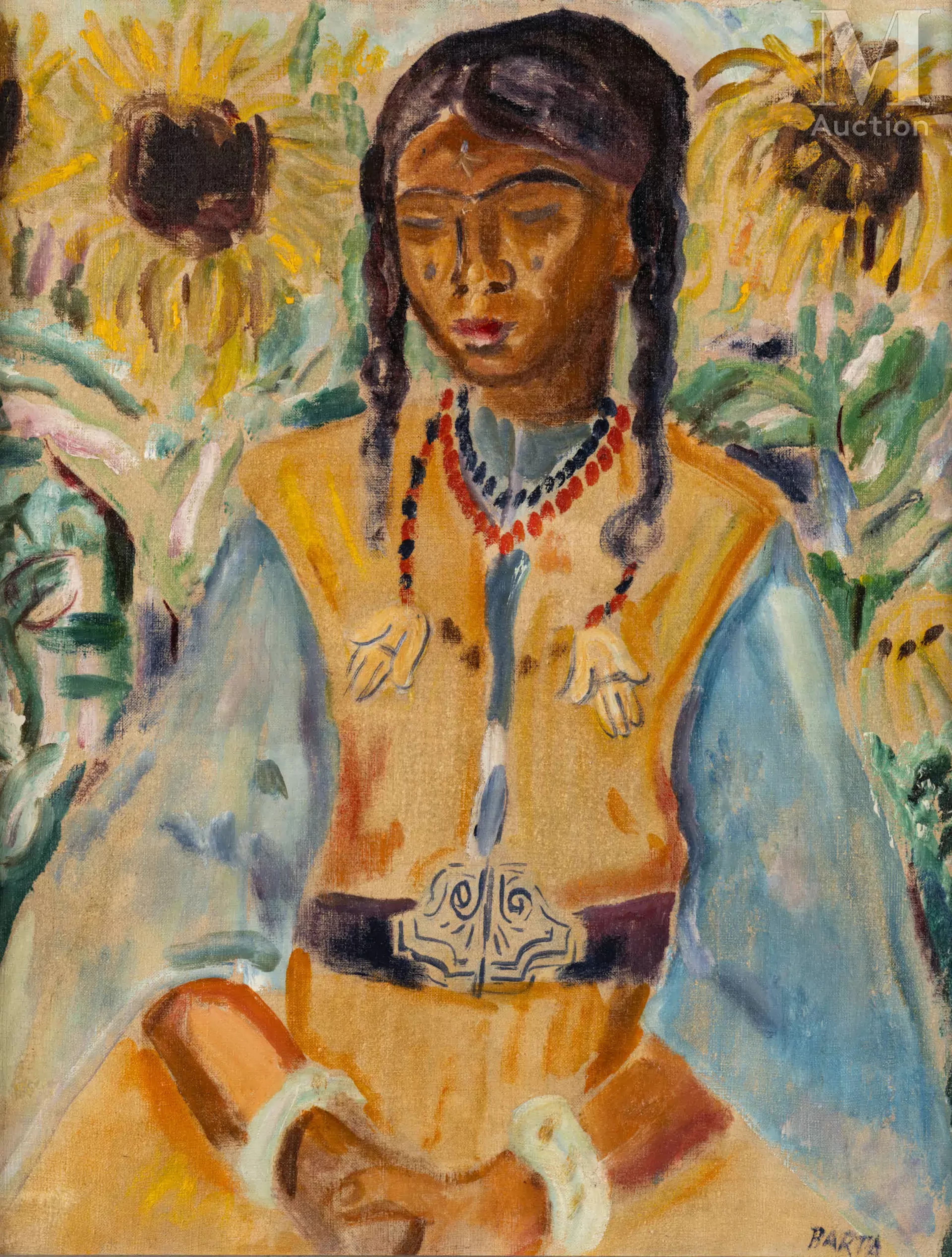 Laszlo BARTA (Hongrie 1902-Paris 1961) L’indienne