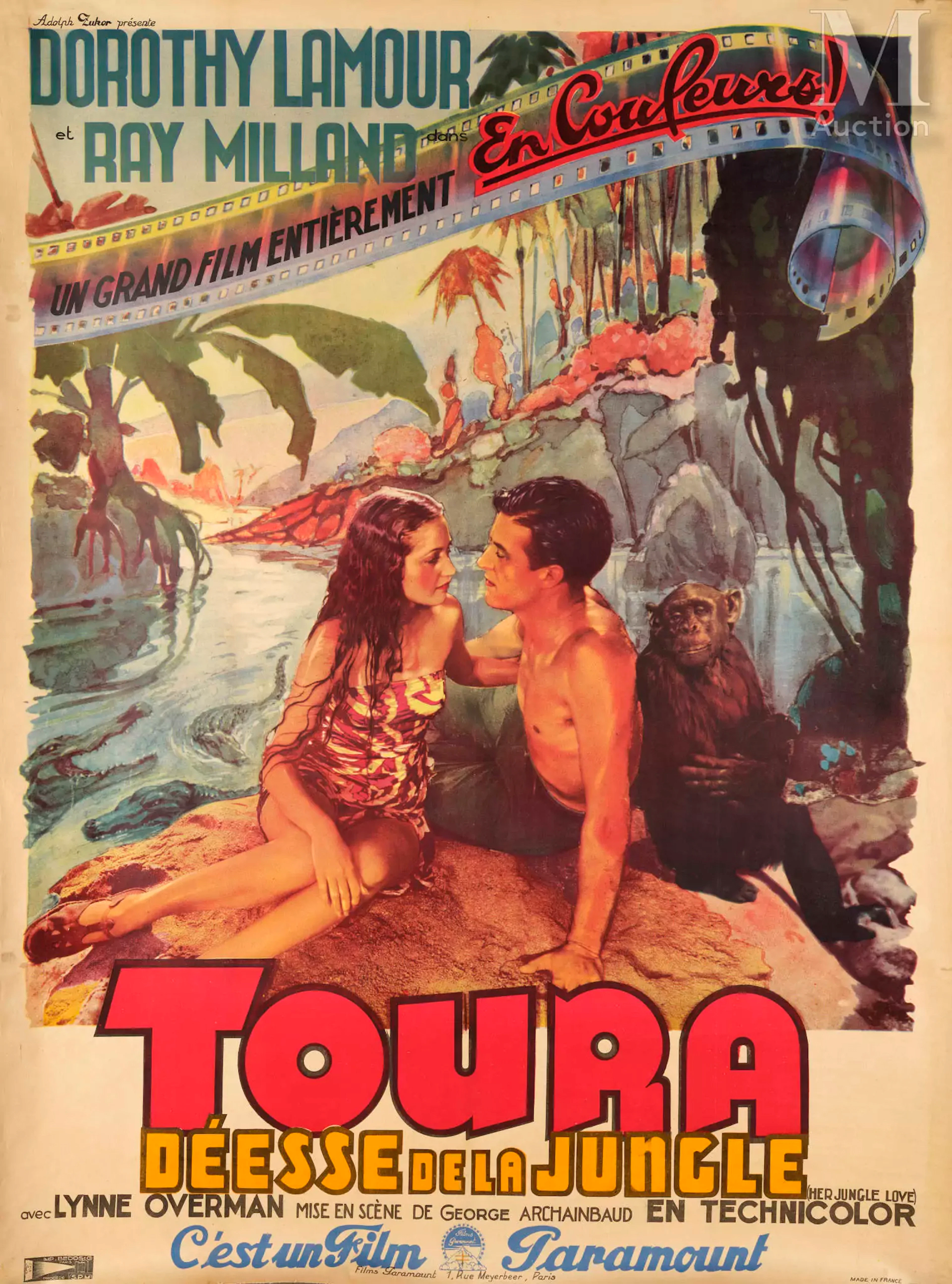 TOURA DÉESSE DE LA JUNGLE Deux affiches