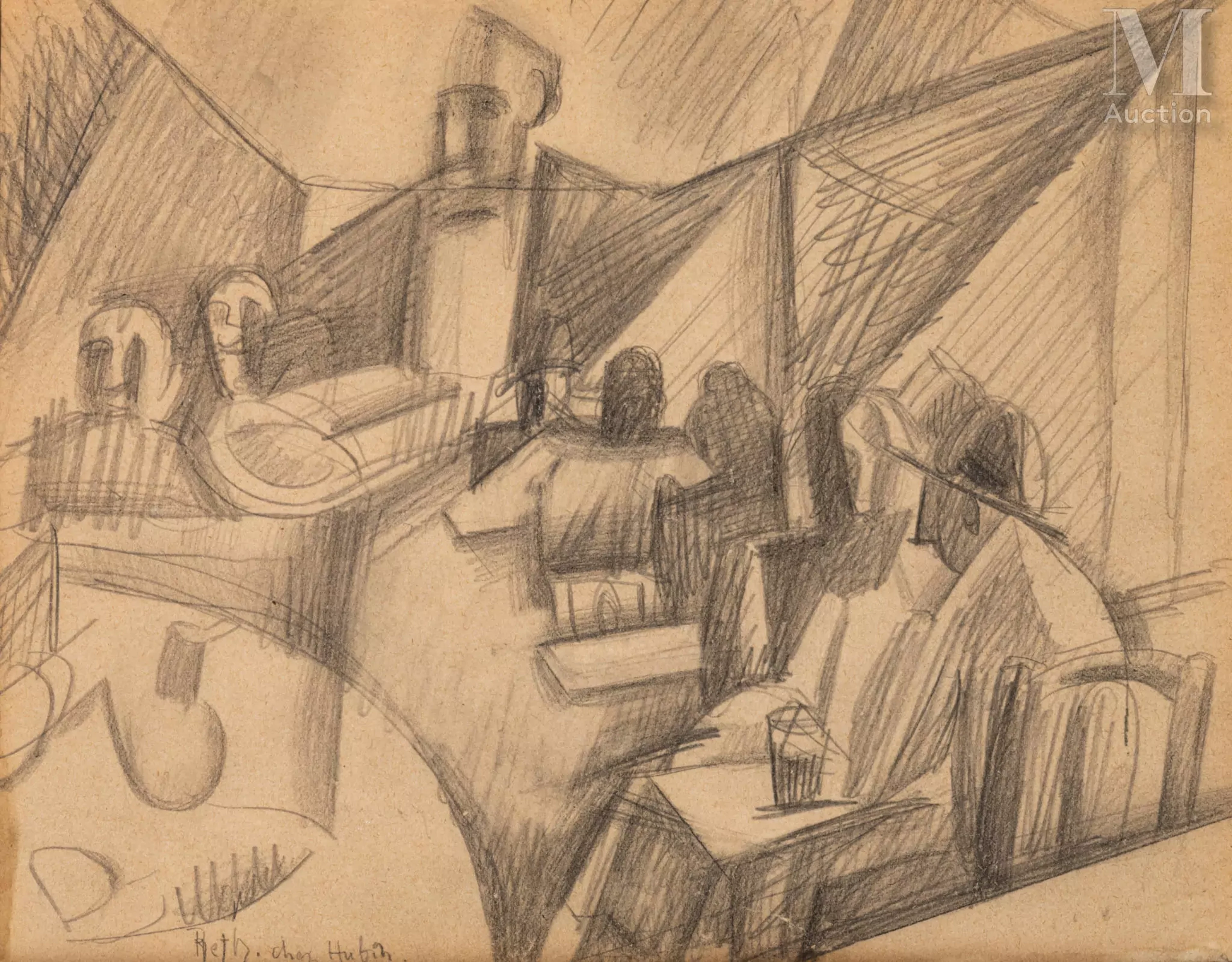 Alfred RETH (Budapest 1884- Paris 1966) Le restaurant Hubin