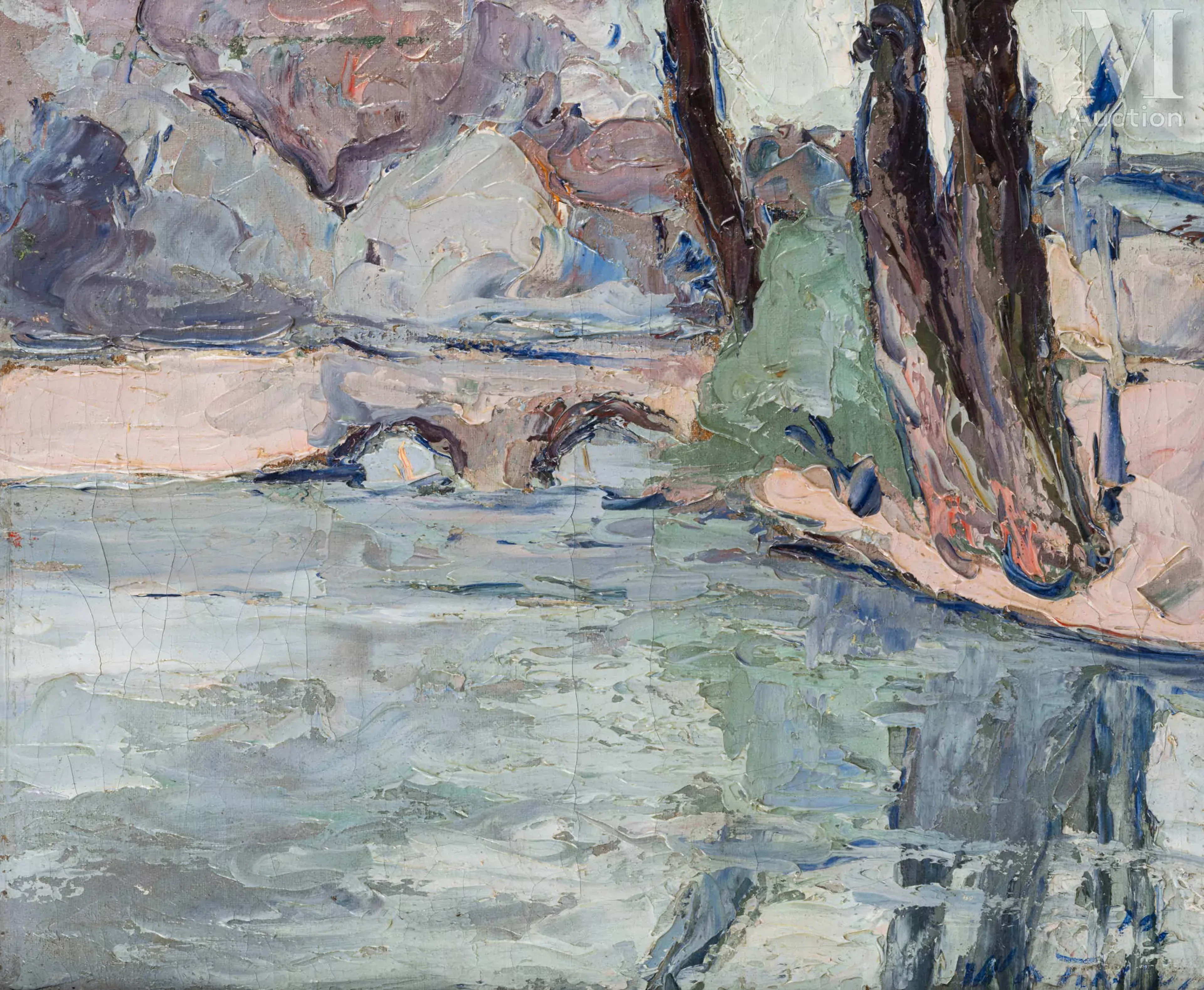Wladimir de TERLIKOWSKI (Poraj 1873-Paris 1951) Bords de Seine, Paris