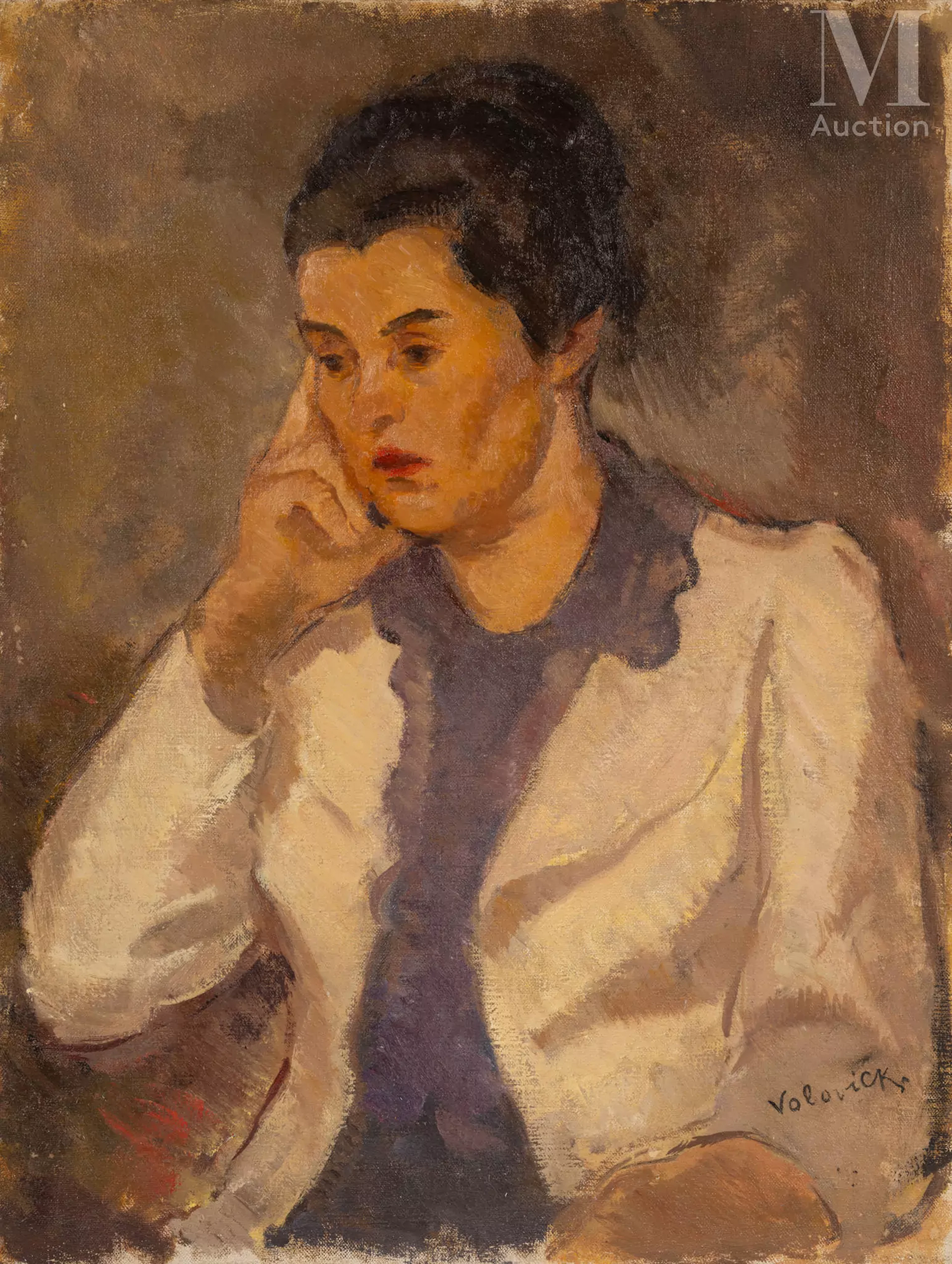 Lazare VOLOVICK (Krementchuk 1902 - Paris 1977) Méditation