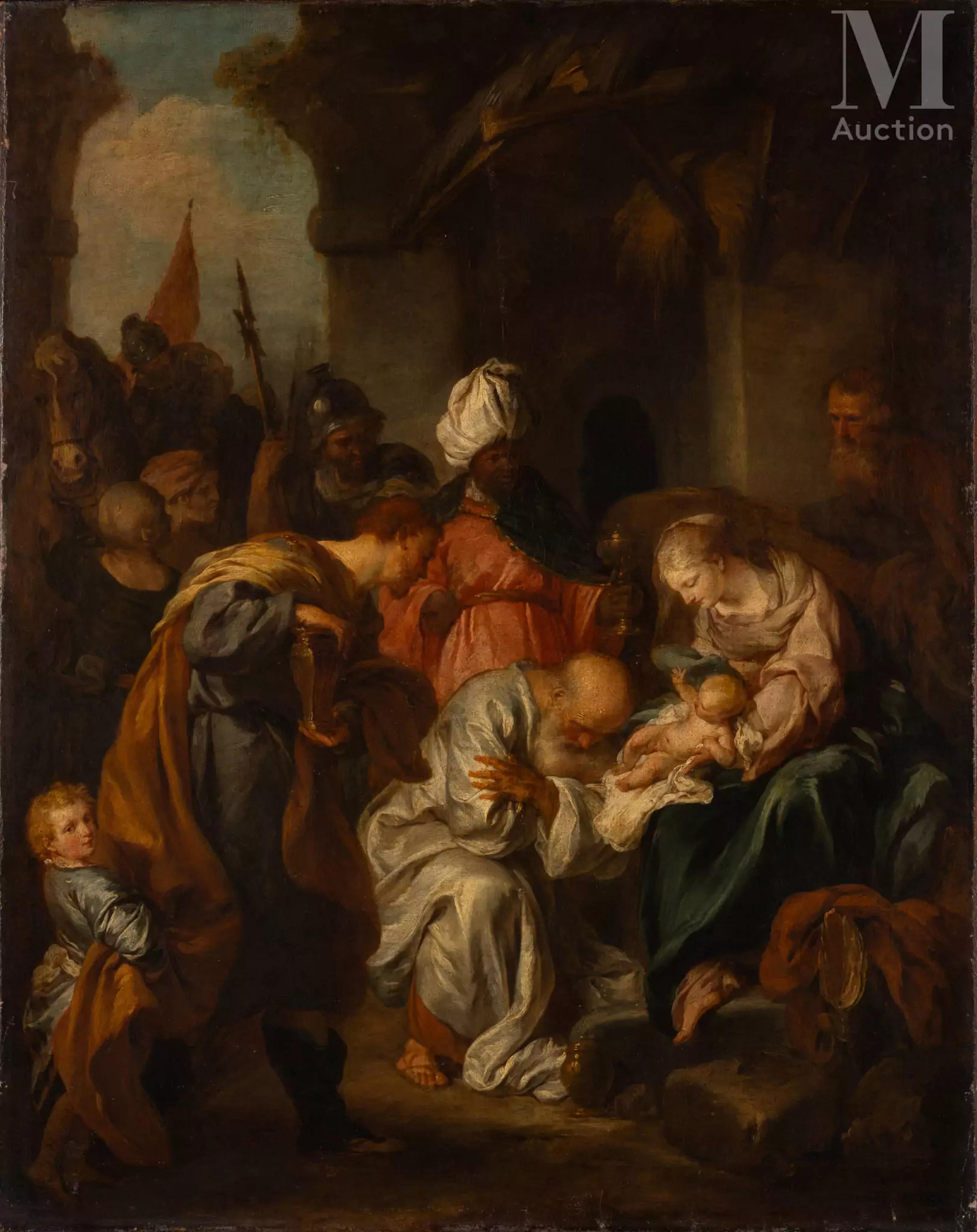 François LEMOYNE (Paris 1688 - 1737) L'Adoration des Mages