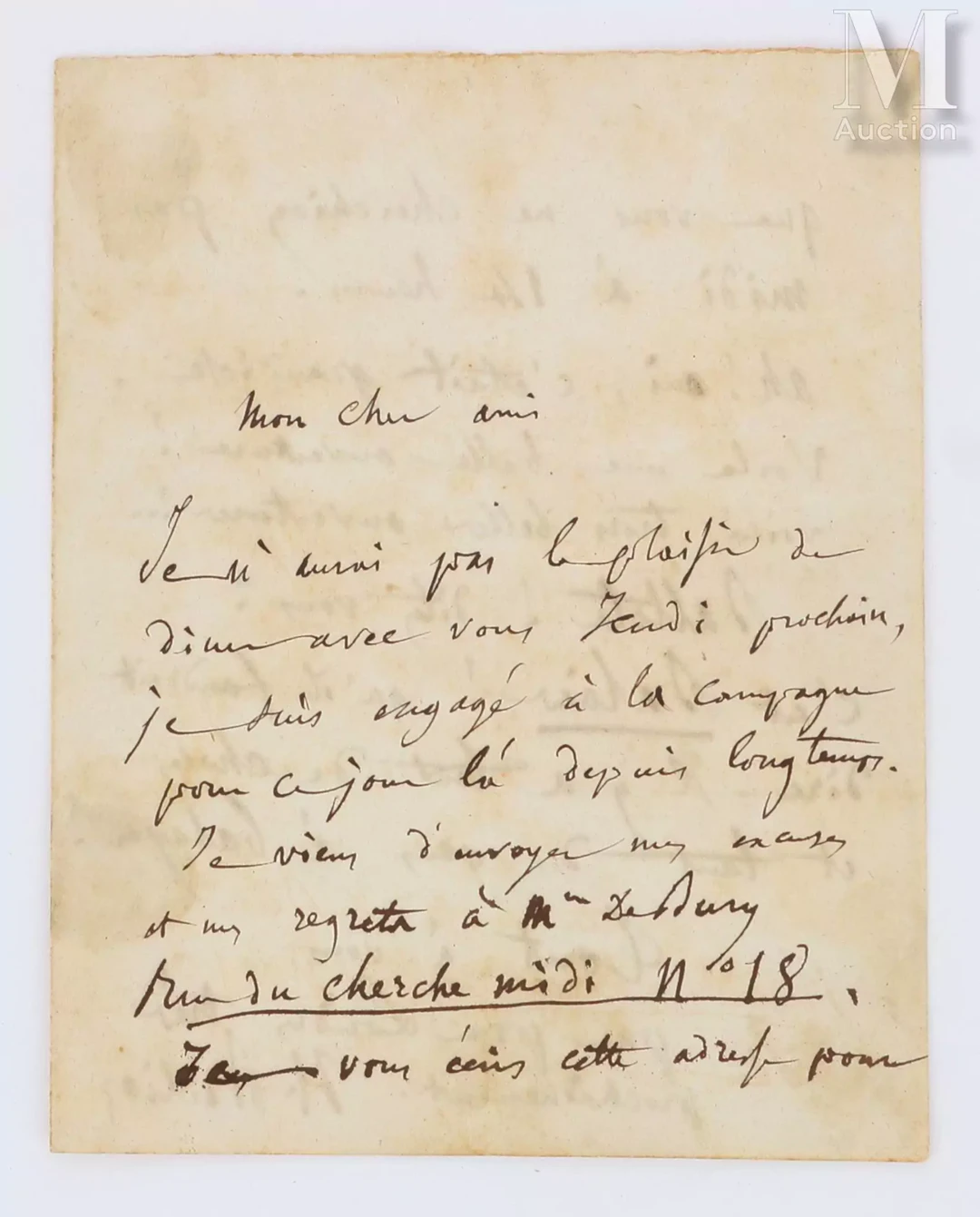 [AUTOGRAPHE] BERLIOZ, Hector (1803-1869)
