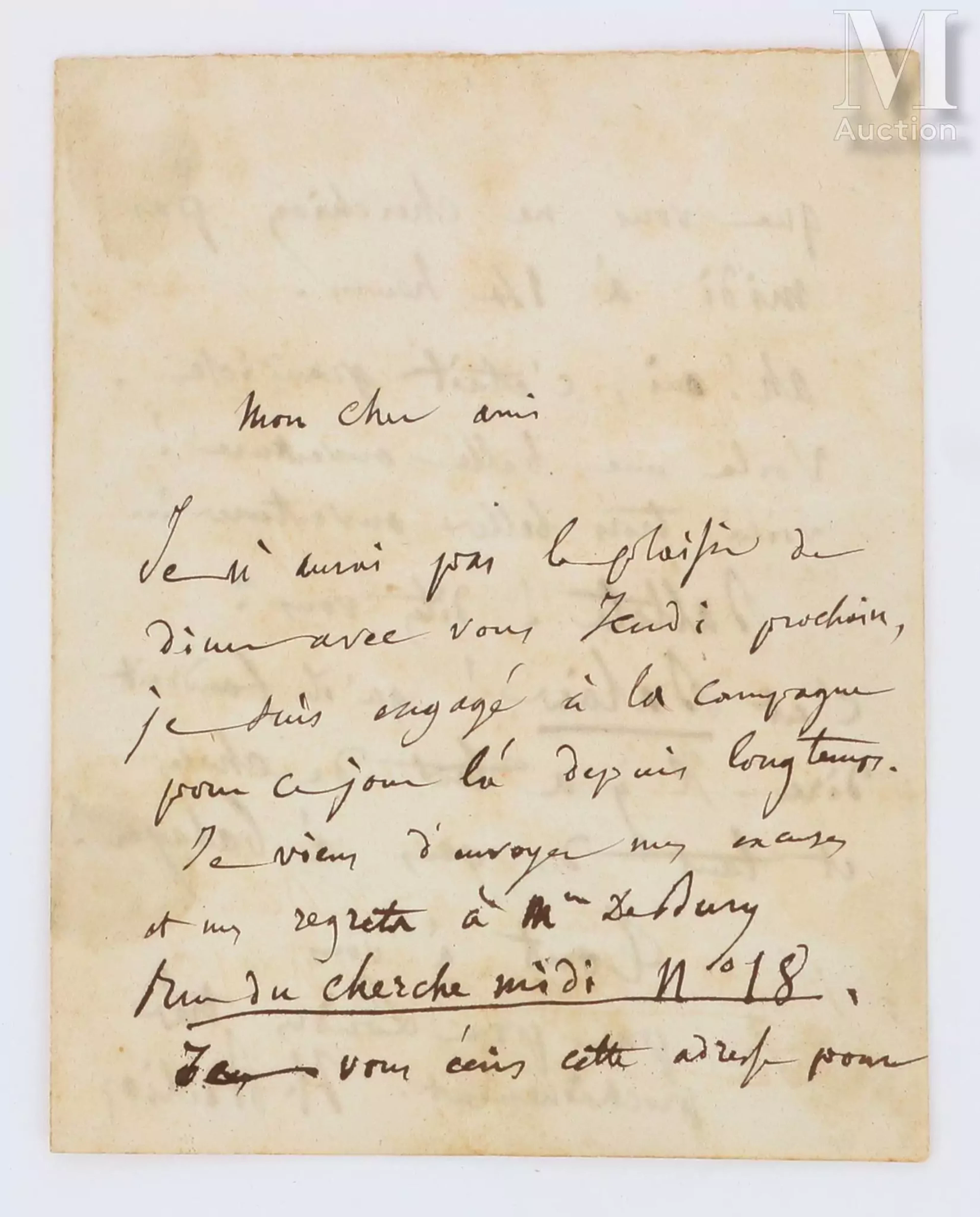[AUTOGRAPHE] BERLIOZ, Hector (1803-1869)