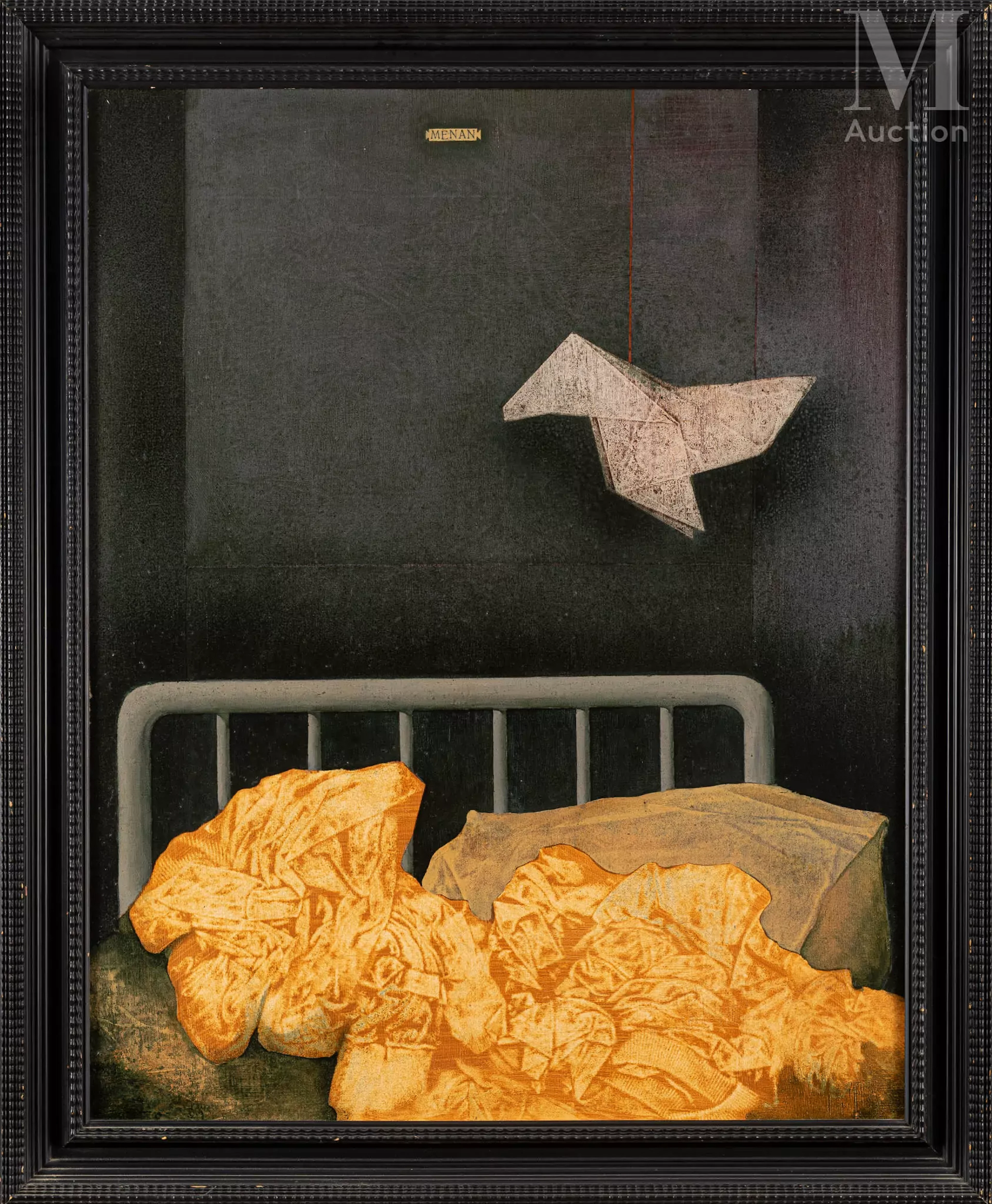 Manuel MENAN (1946 - 1994) Composition surréaliste