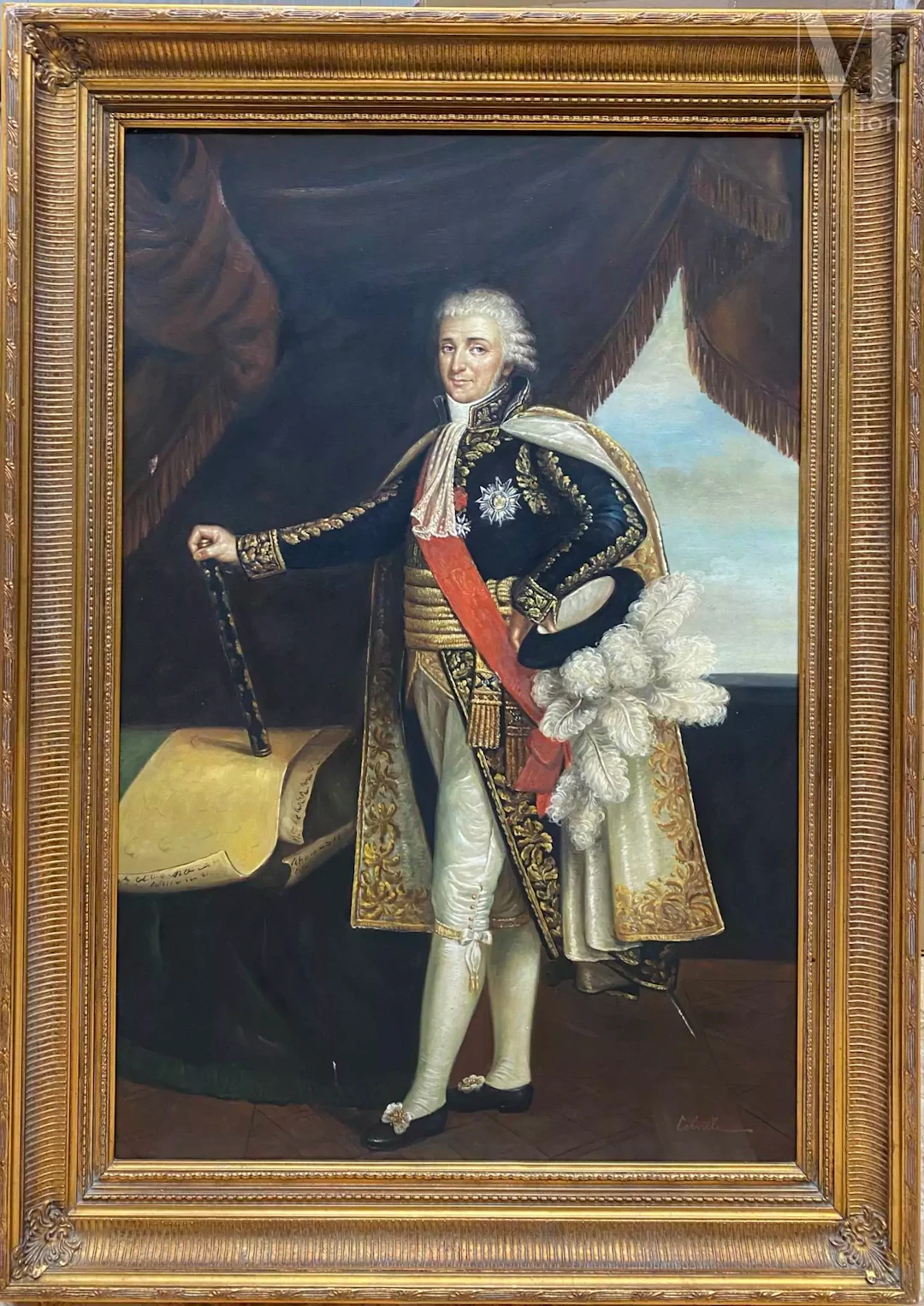 École MODERNE, d'après Robert LEFEVRE (1756-1830) Portrait de Charles