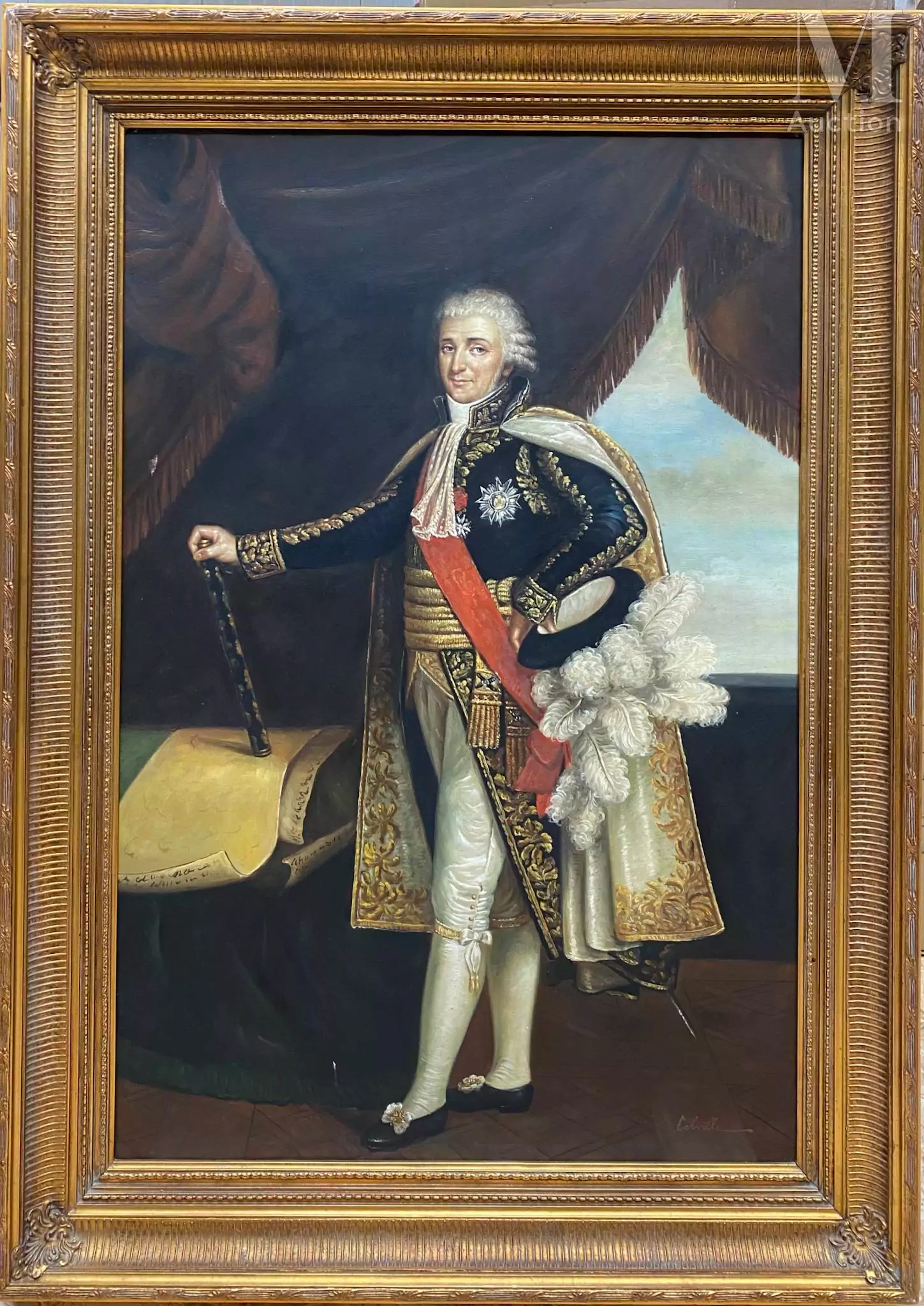 École MODERNE, d'après Robert LEFEVRE (1756-1830) Portrait de Charles