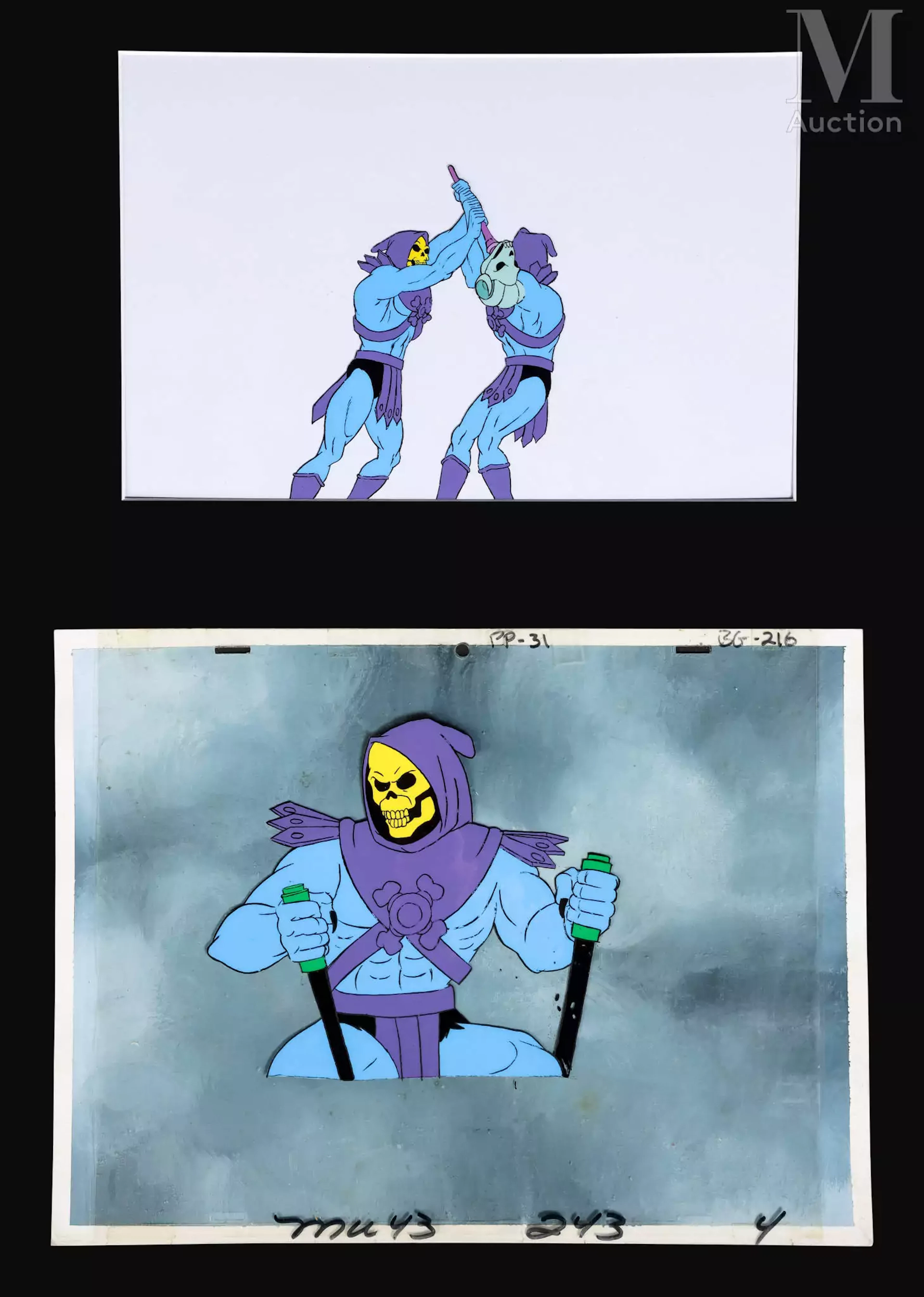 Anime cel / Celluloïd d'animation Les Maîtres de l'Univers / He-Man