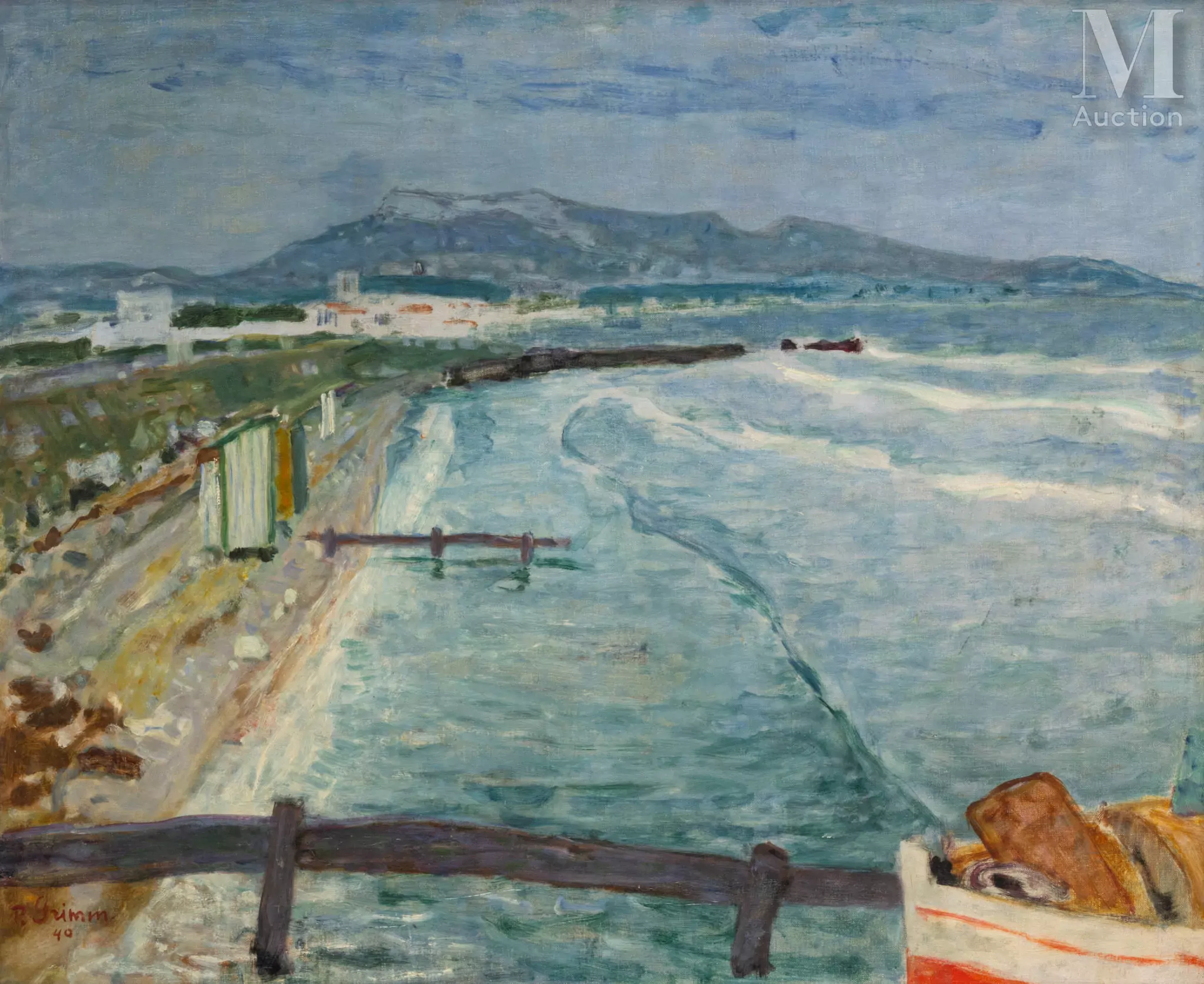 Pierre GRIMM (Ekaterinoslav 1898 - Paris 1979) Bord de mer