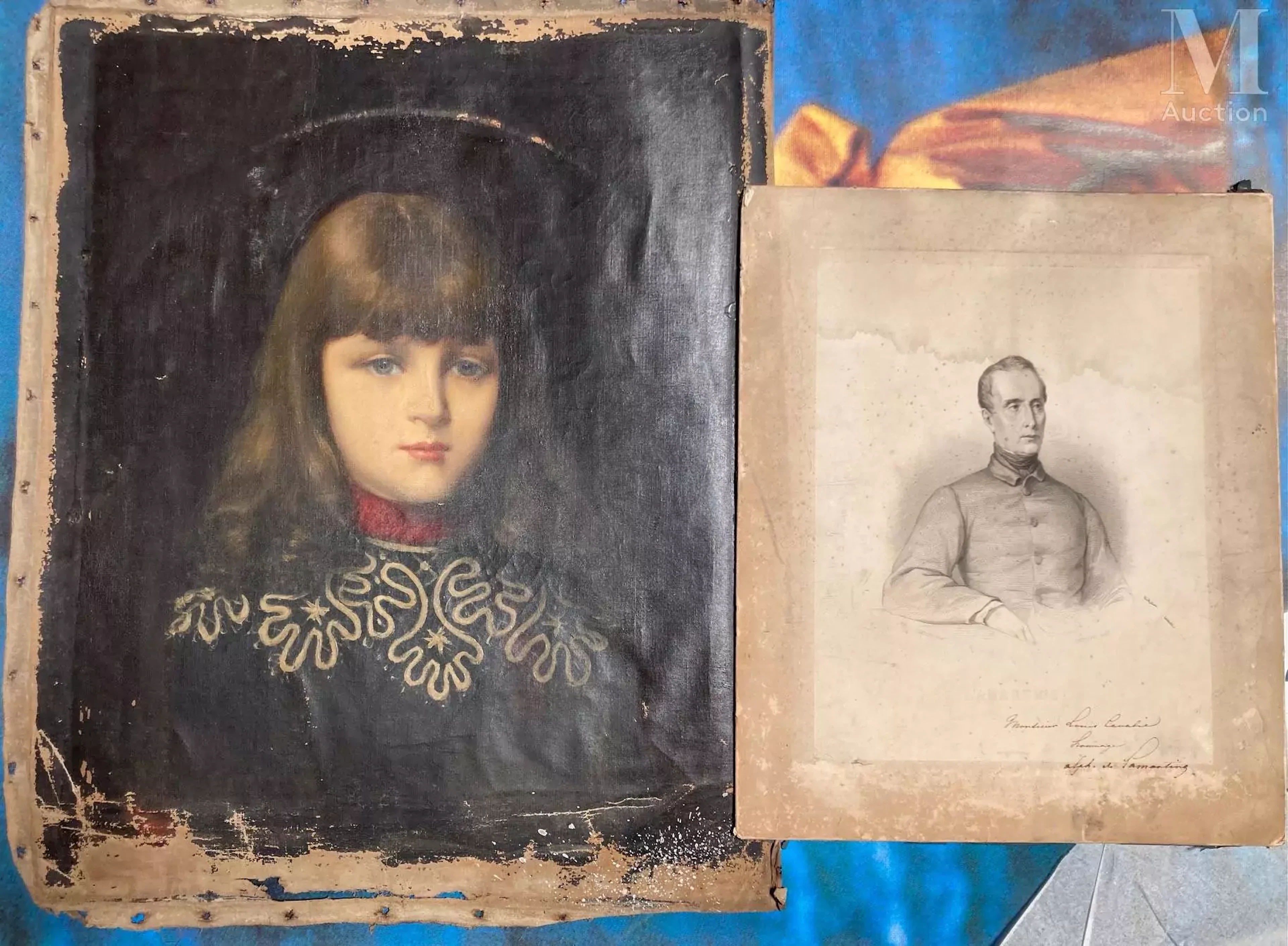 ECOLE FRANCAISE XIX Portrait d'enfant