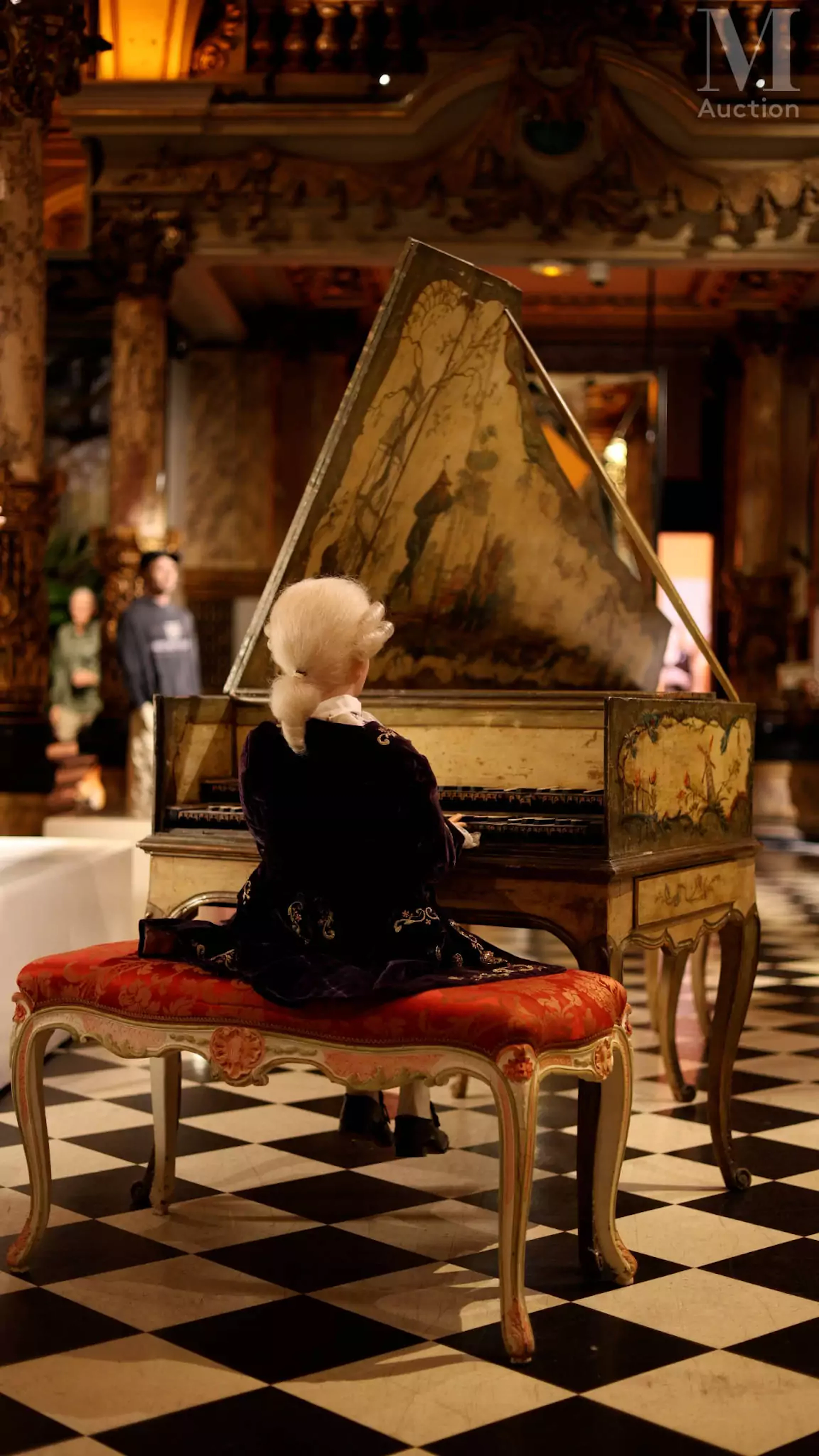 Clavecin de Christian KROLL et Mozart du Musée GREVIN fait par Christian