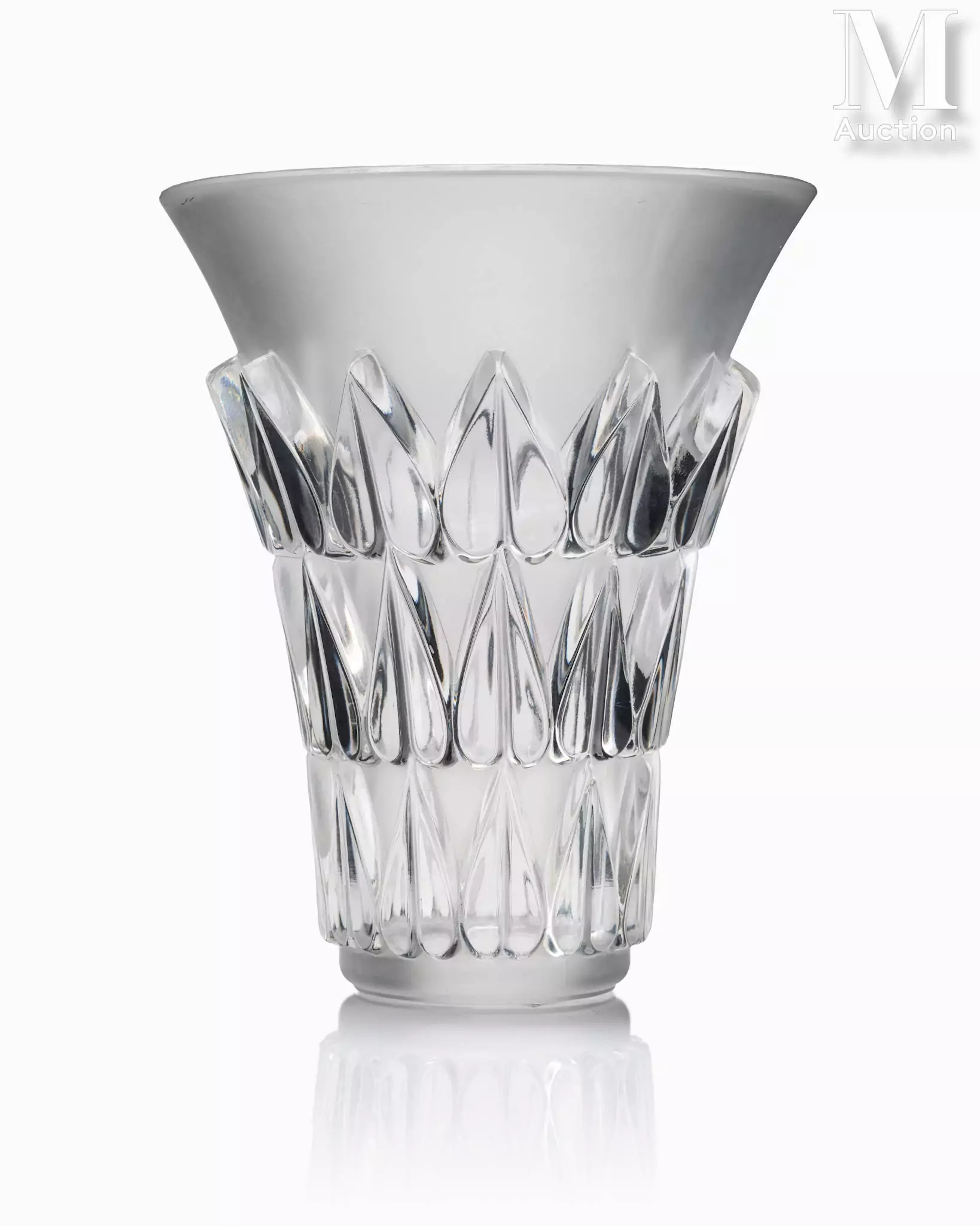 René LALIQUE (1860 - 1945) "Feuilles"