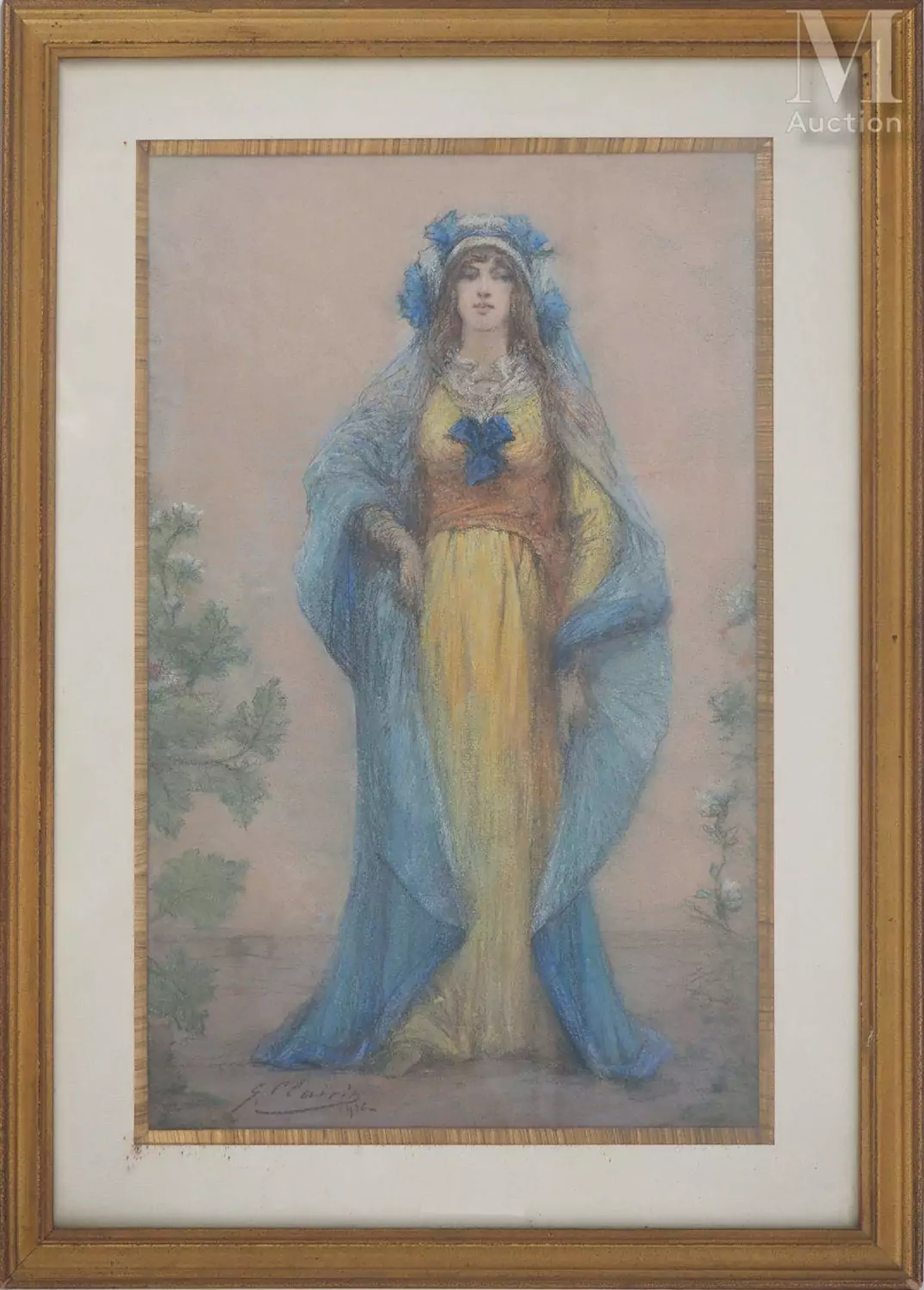 CLAIRIN Georges Sarah Bernhardt à Belle Ile en Mer, 1916