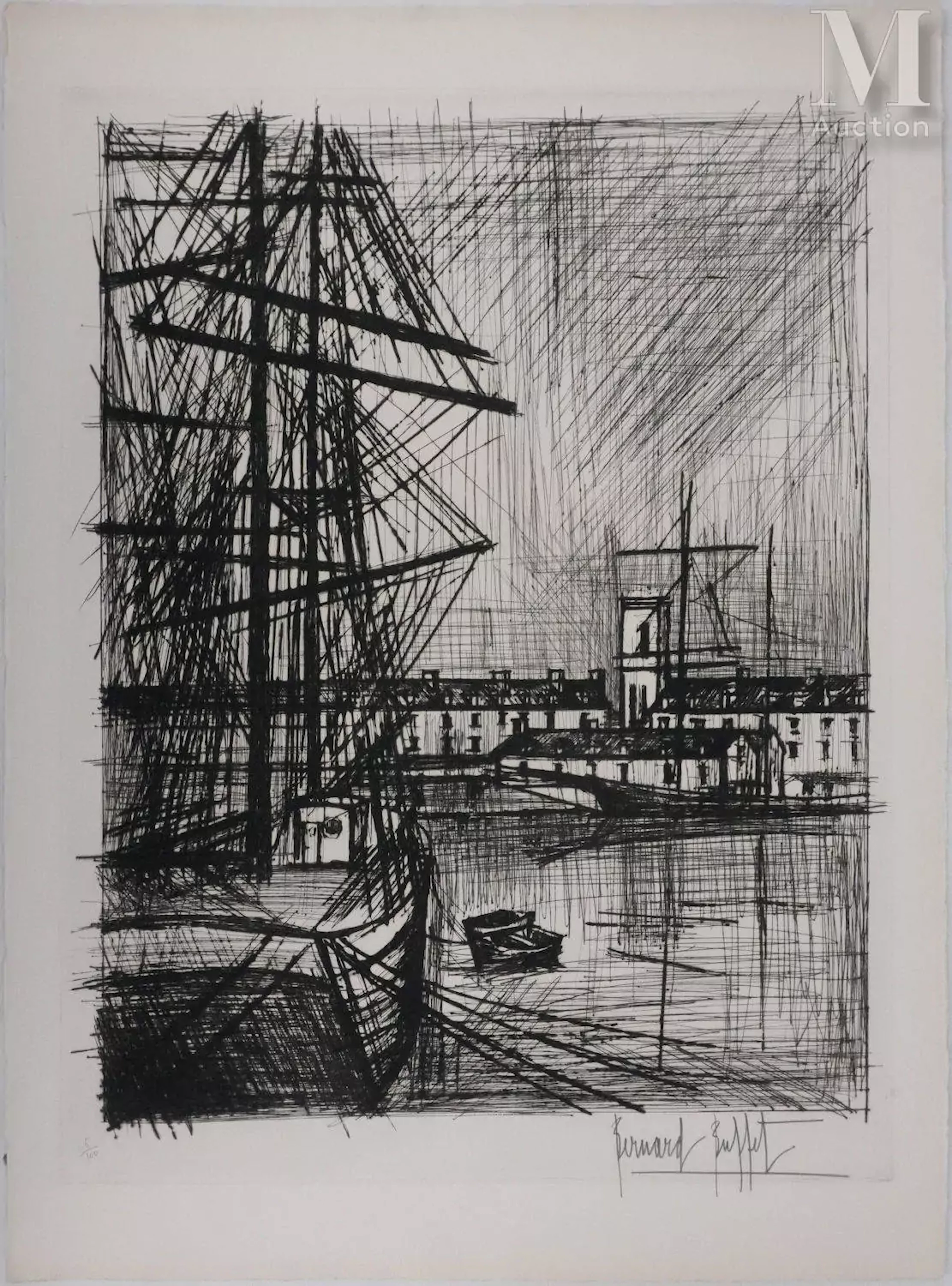 BUFFET Bernard (1928-1999) Terre-Neuvas, 1966