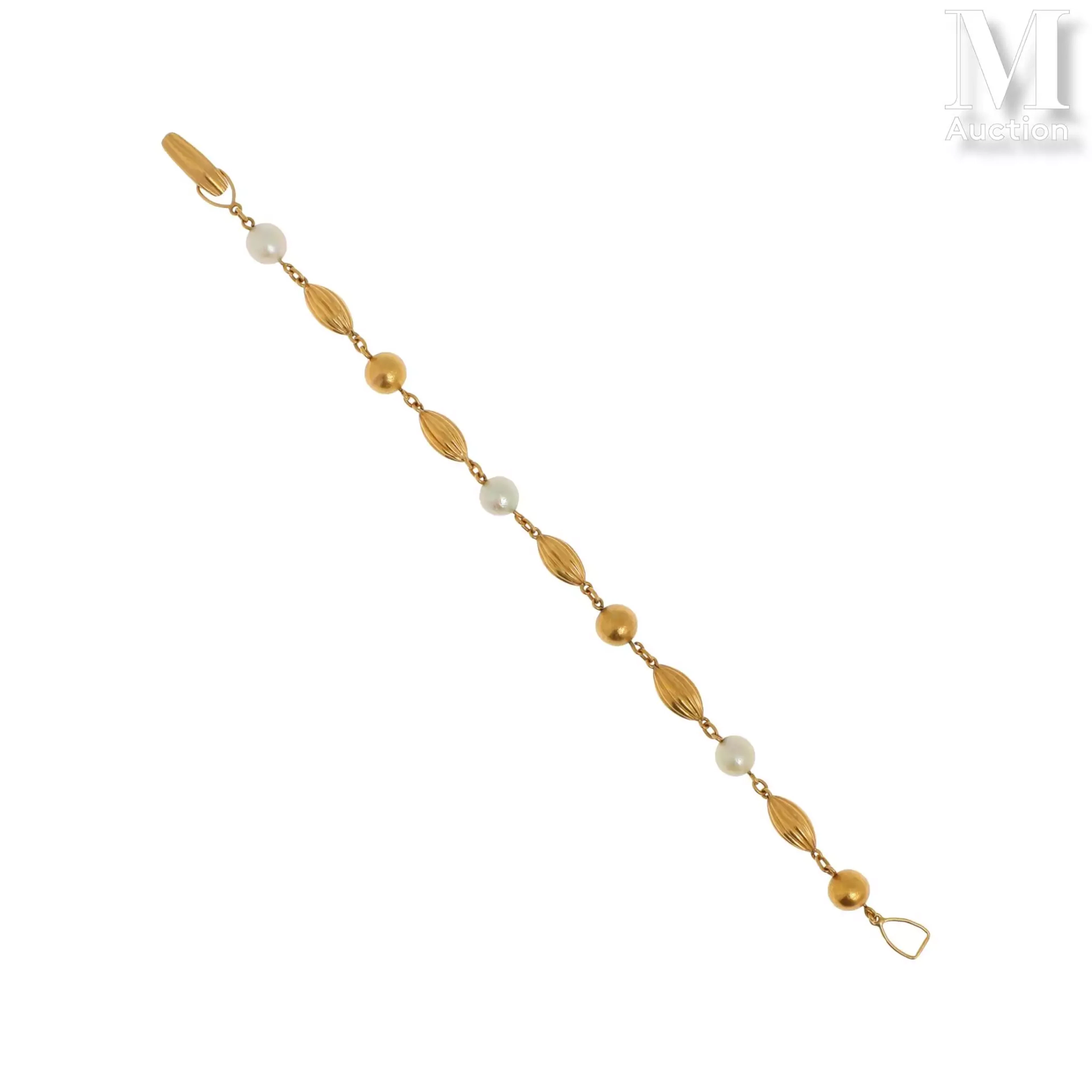 Bracelet perles et or