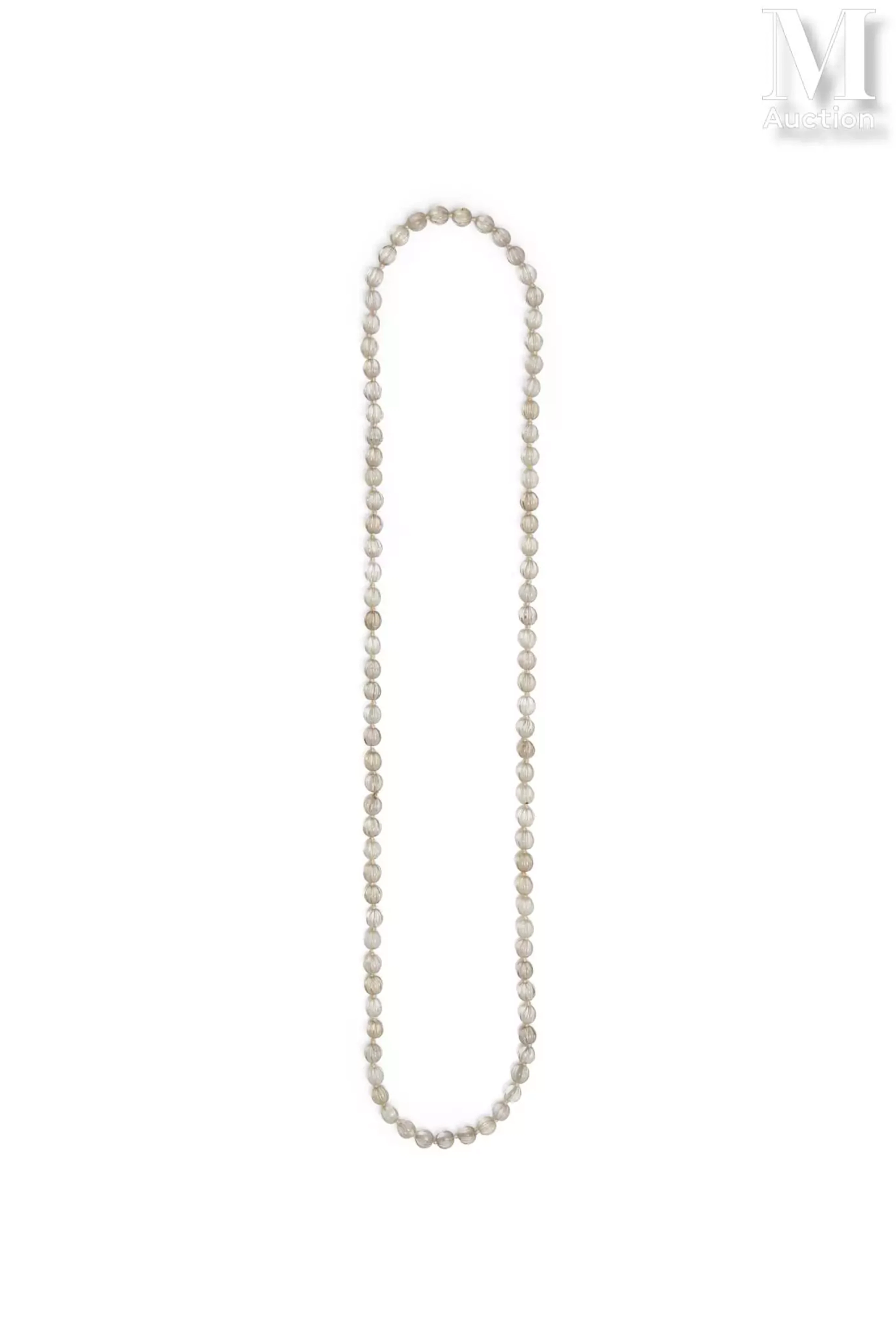 Collier indien en cristal de roche Inde, XIXe siècle
