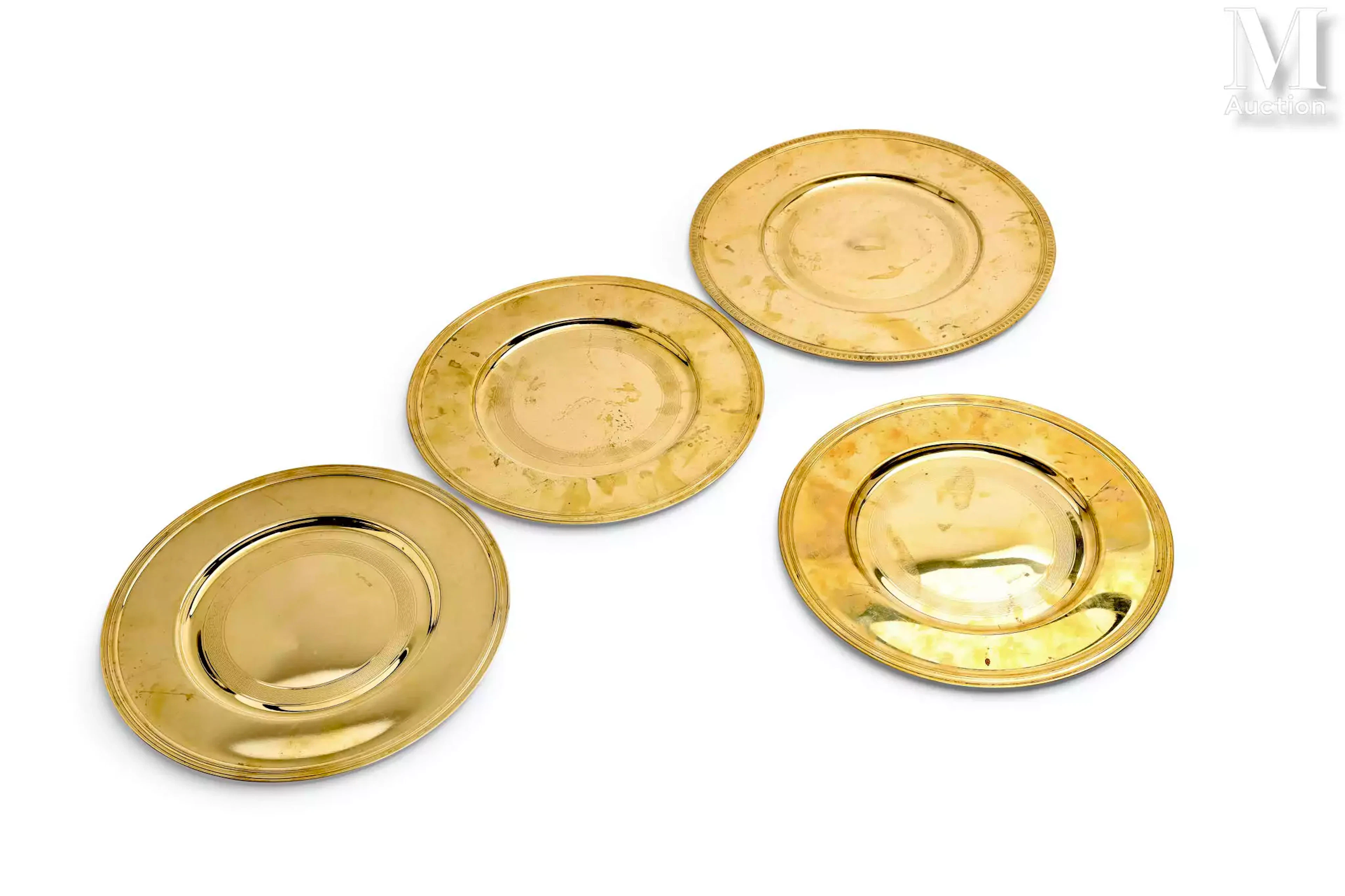 CHRISTOFLE 3 plats ronds