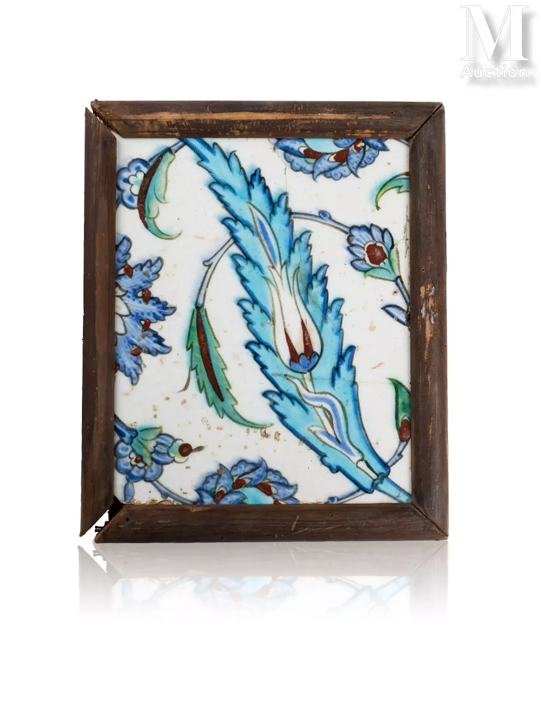Carreau de revêtement Iznik, Empire ottoman, vers 1600–1615.