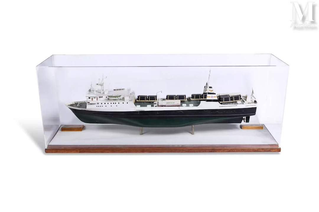 Maquette de chantier du cargo roulier Charles Schiaffino de la Compagnie