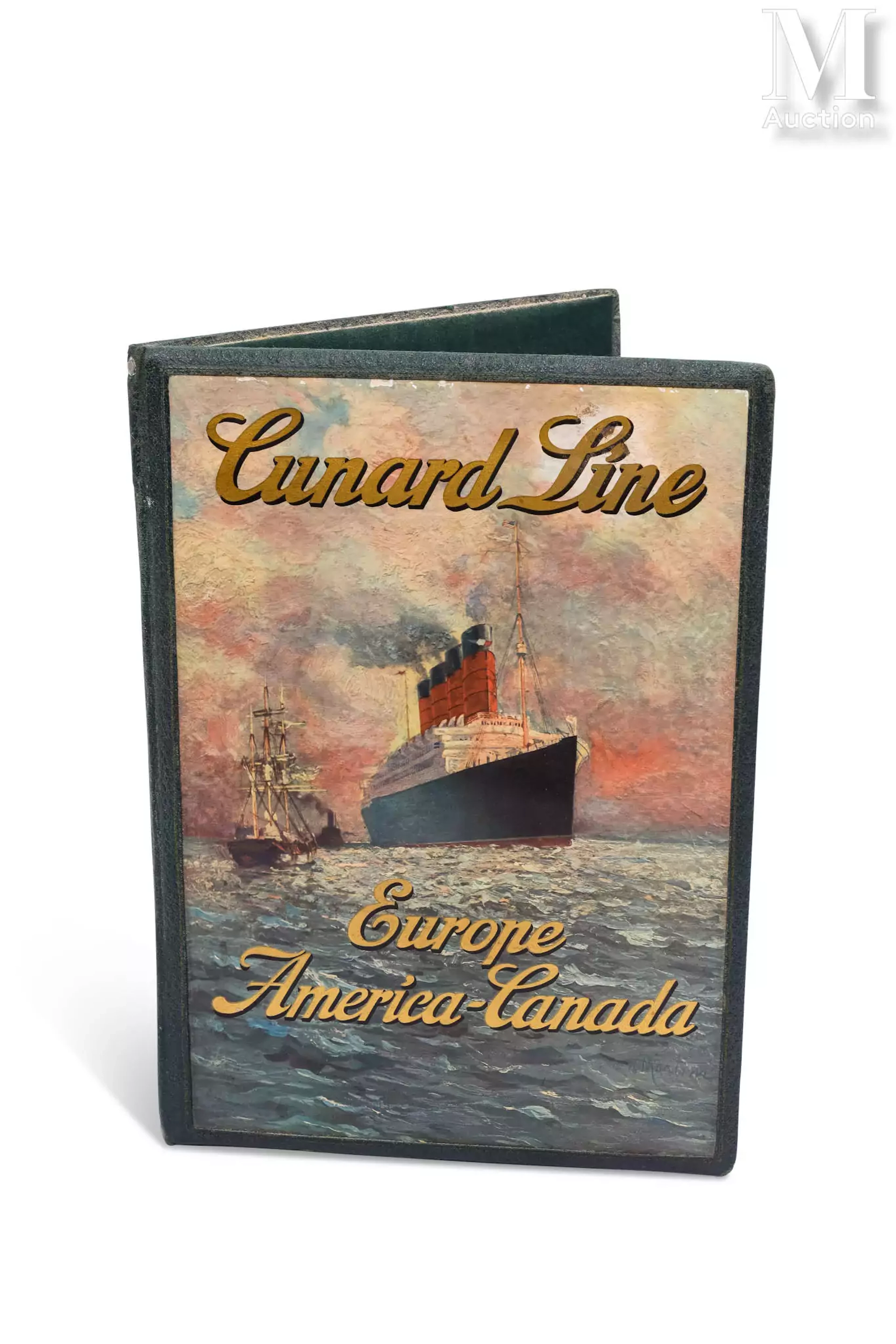 Cunard Line, porte menu rigide , vers 1920/1930?