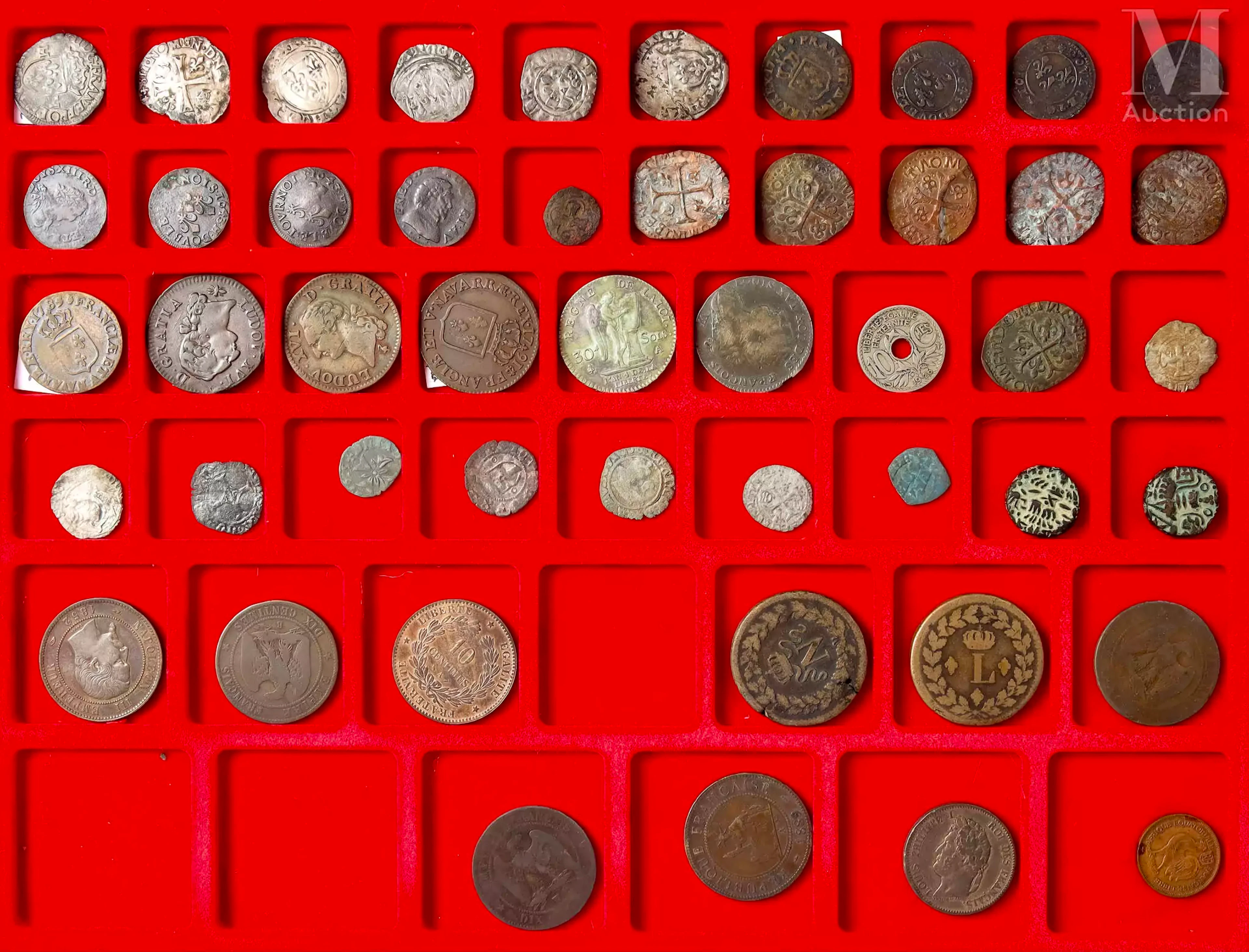 Collection de 48 monnaies