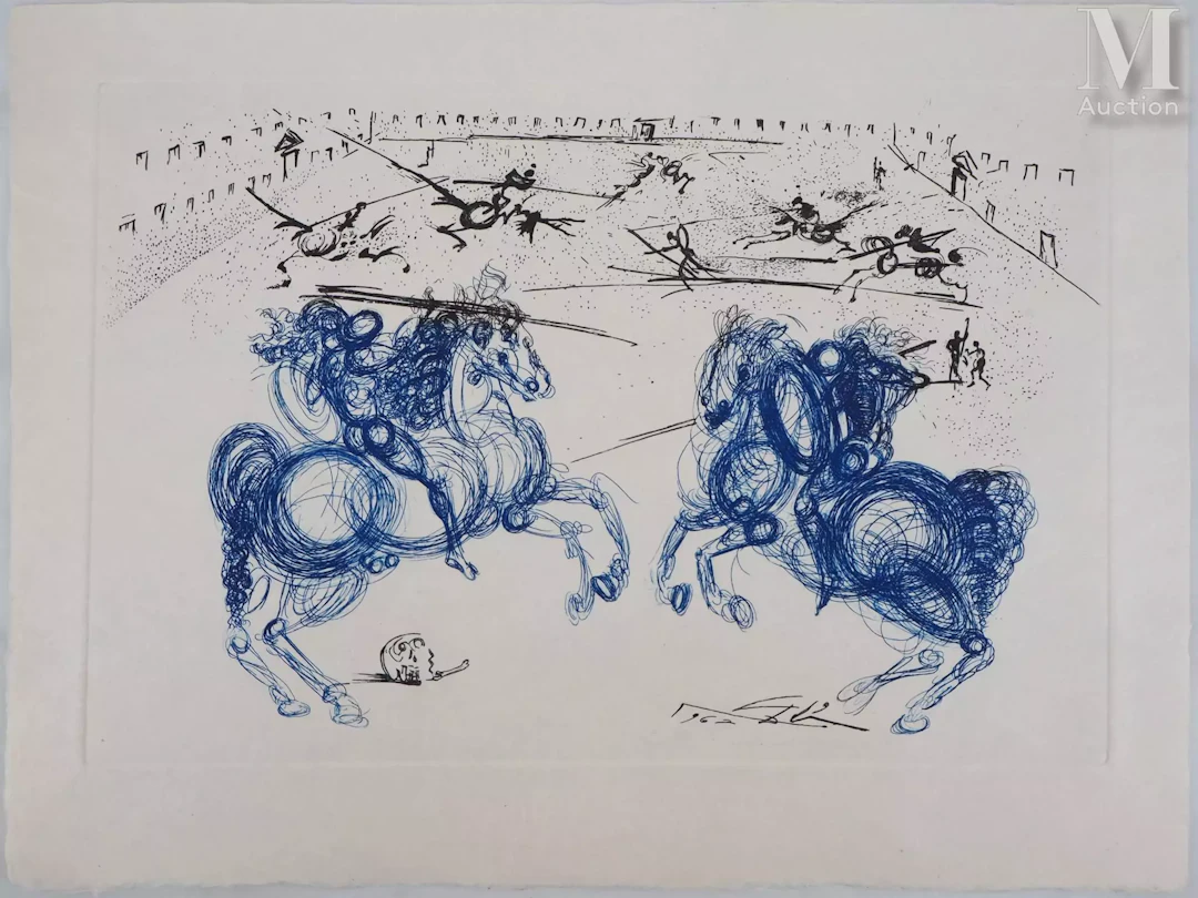 DALI Salvador Les cavaliers bleus