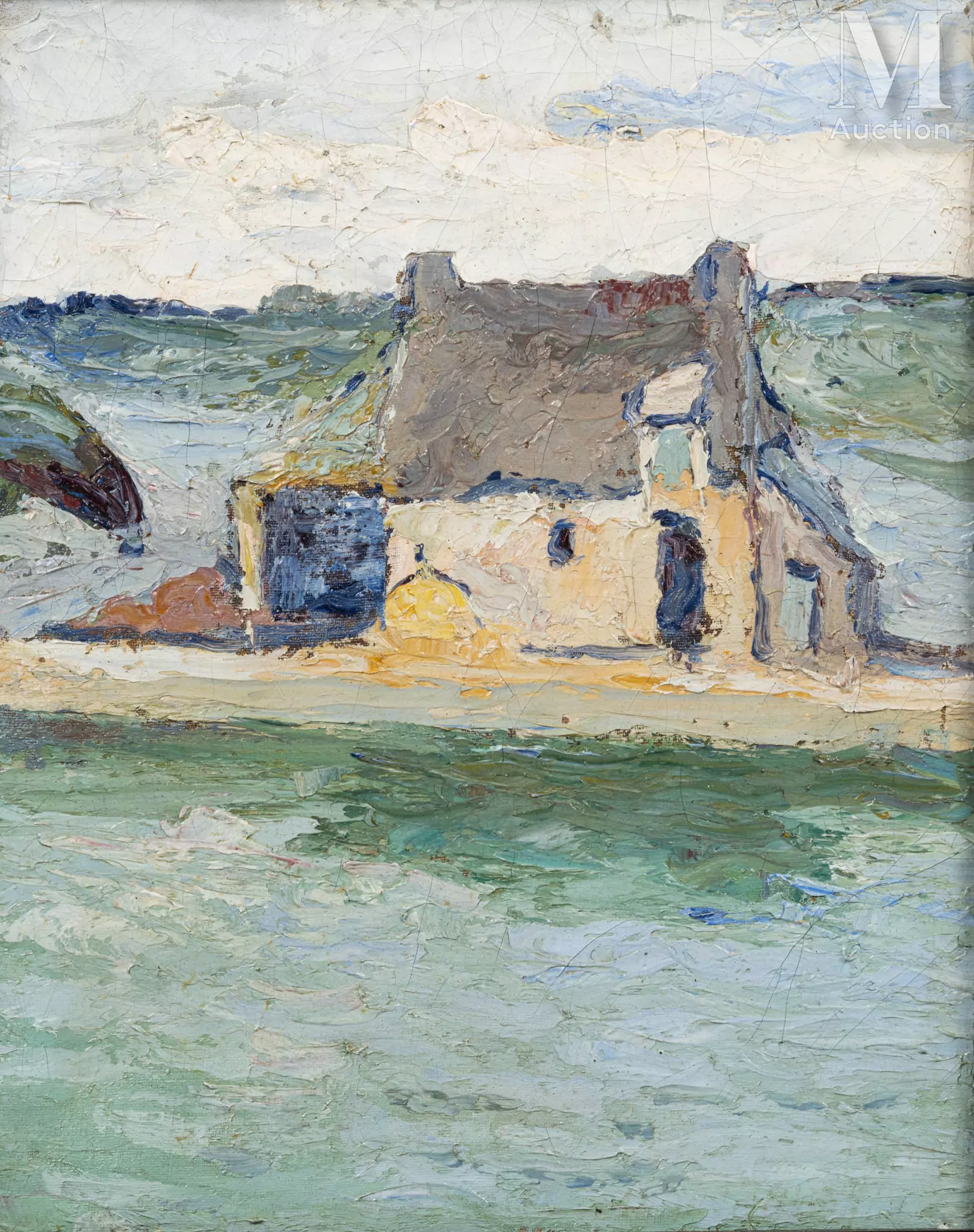 Wladimir de TERLIKOWSKI (Poraj 1873-Paris 1951) Vue présumée du Moulin