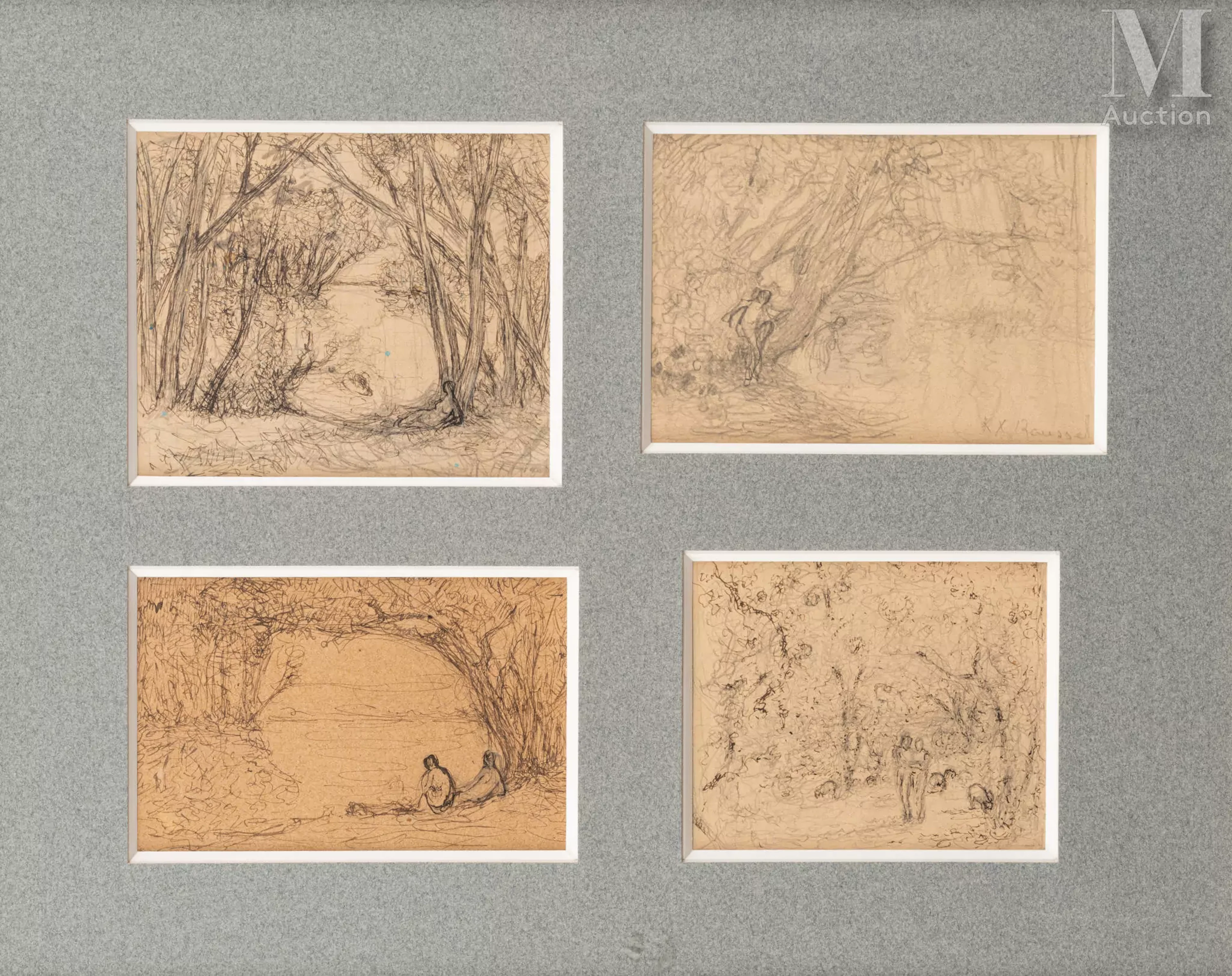 Ker Xavier ROUSSEL (Lorry les Metz 1867 - L'Etang la Ville 1944) Quatre