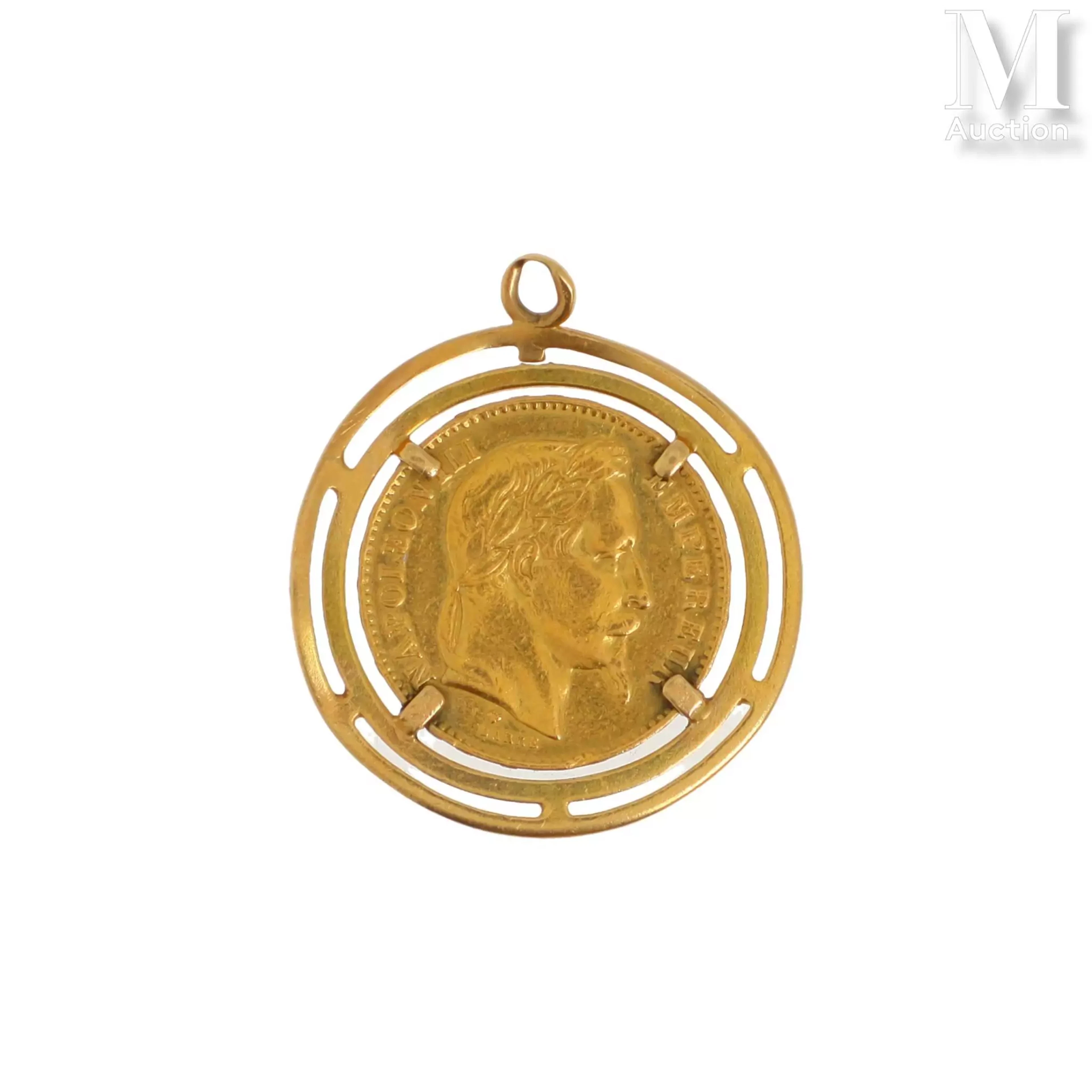 Pendentif pièce 20 FF or