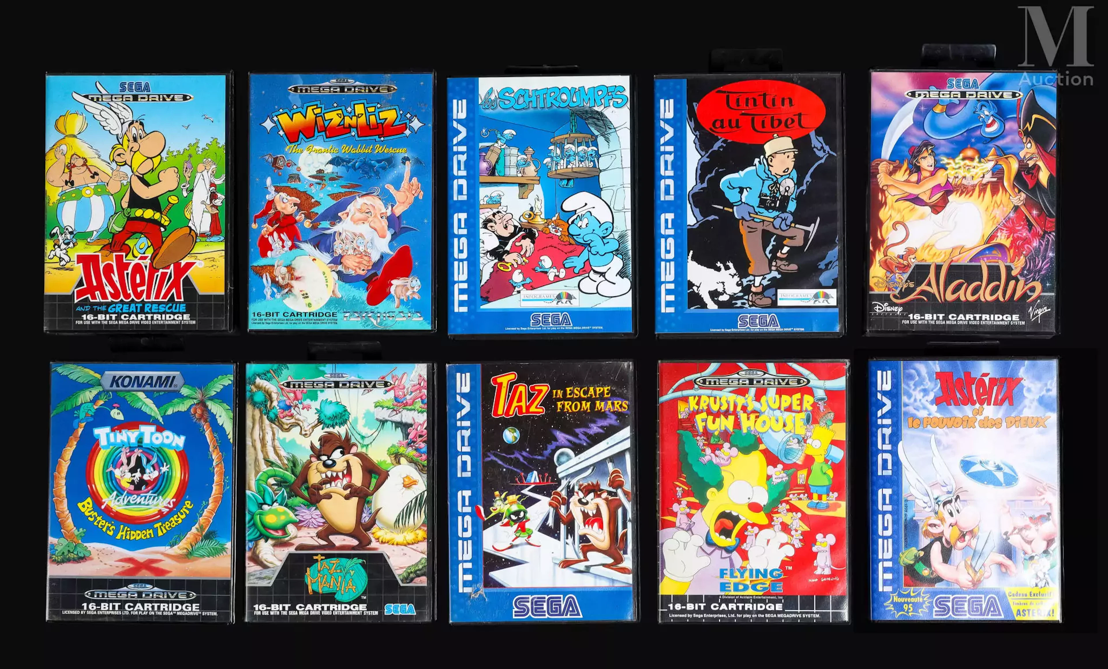 SEGA MEGADRIVE PAL Lot de x10 jeux Megadrive
