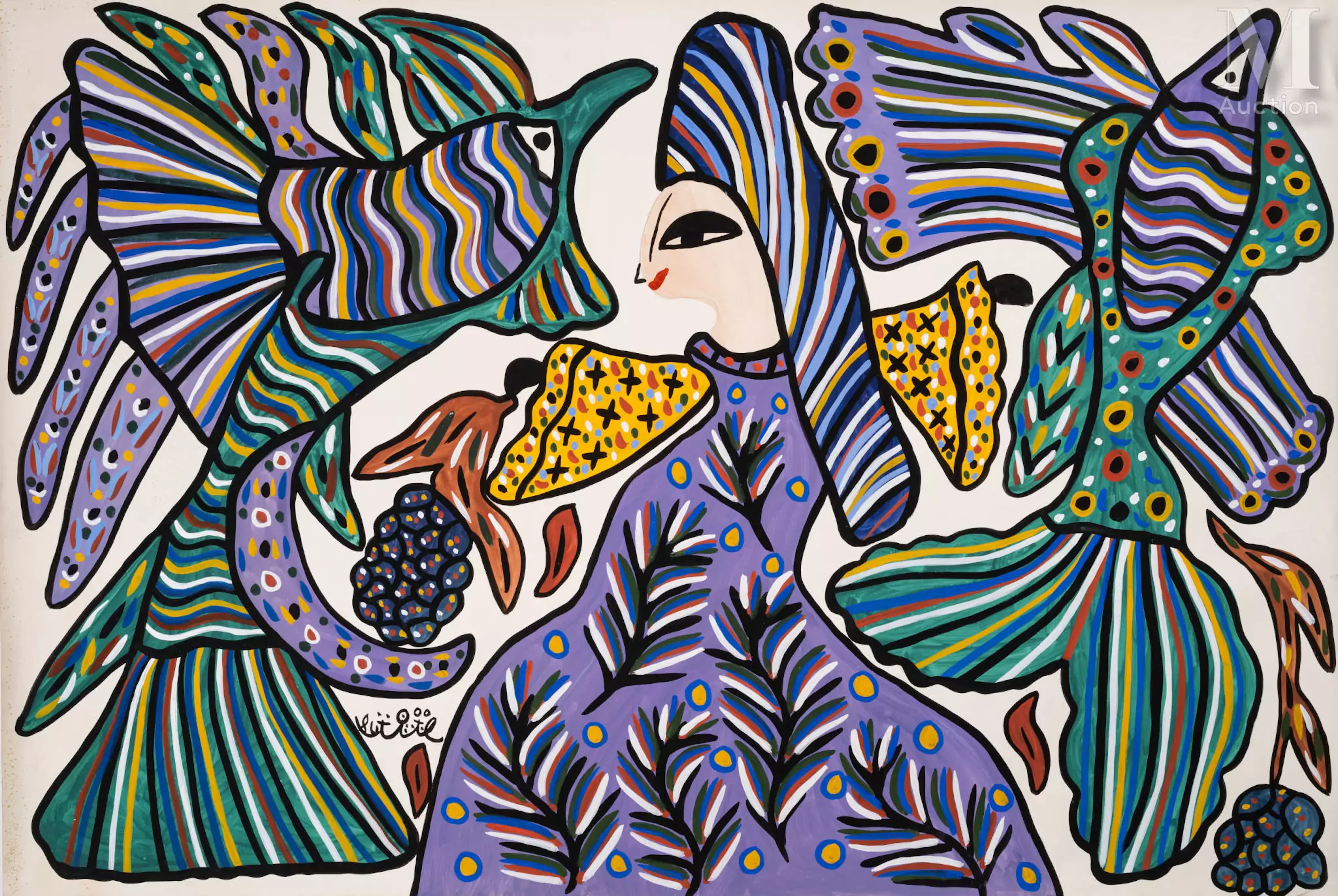 BAYA (Fatma Mahieddine, Algérie, Bordj el Kiffan 1931 - Blida 1998)