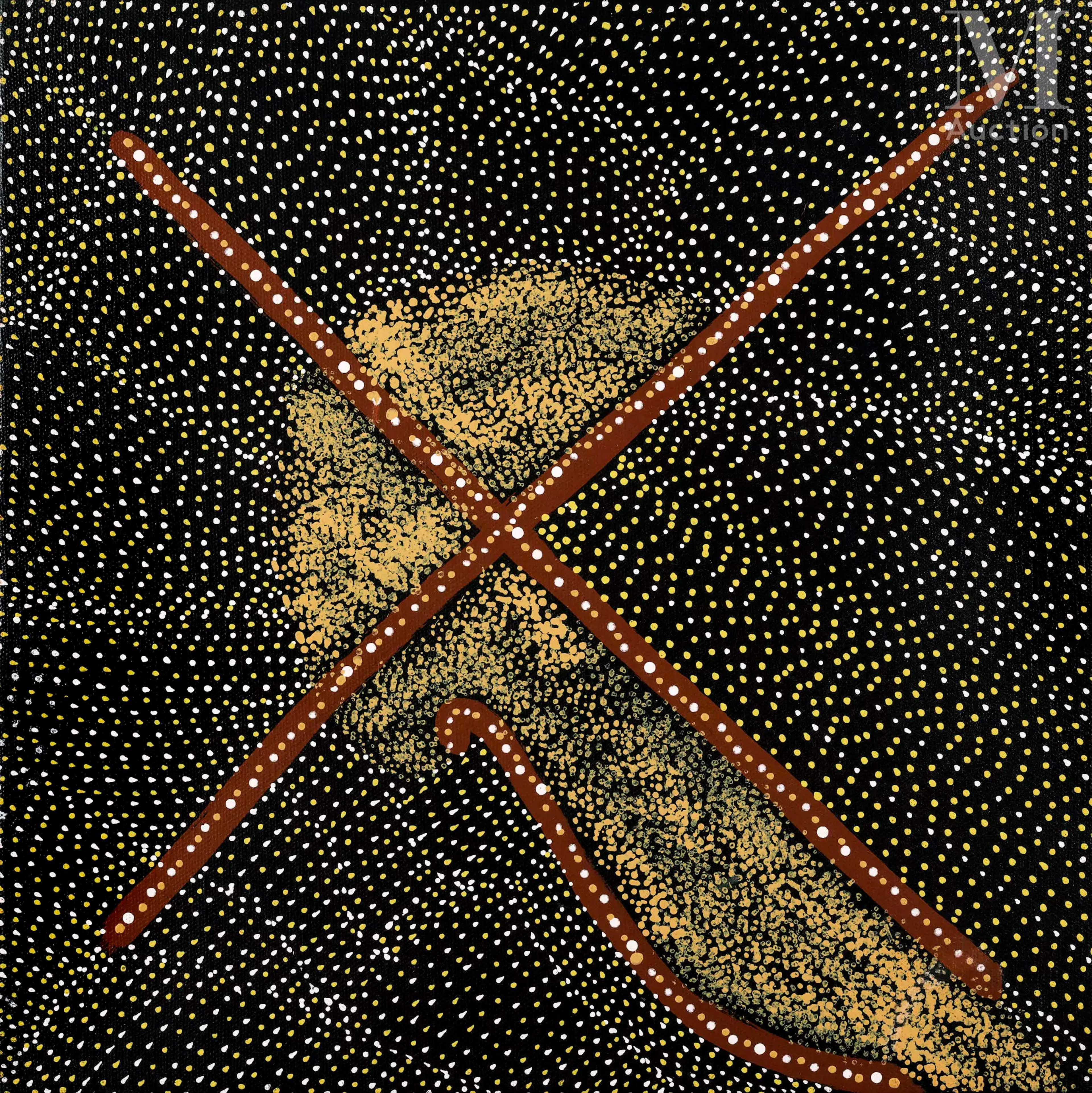 Kathleen Petyarre (c. 1940 - 2018) Mountain Devil Lizard Dreaming