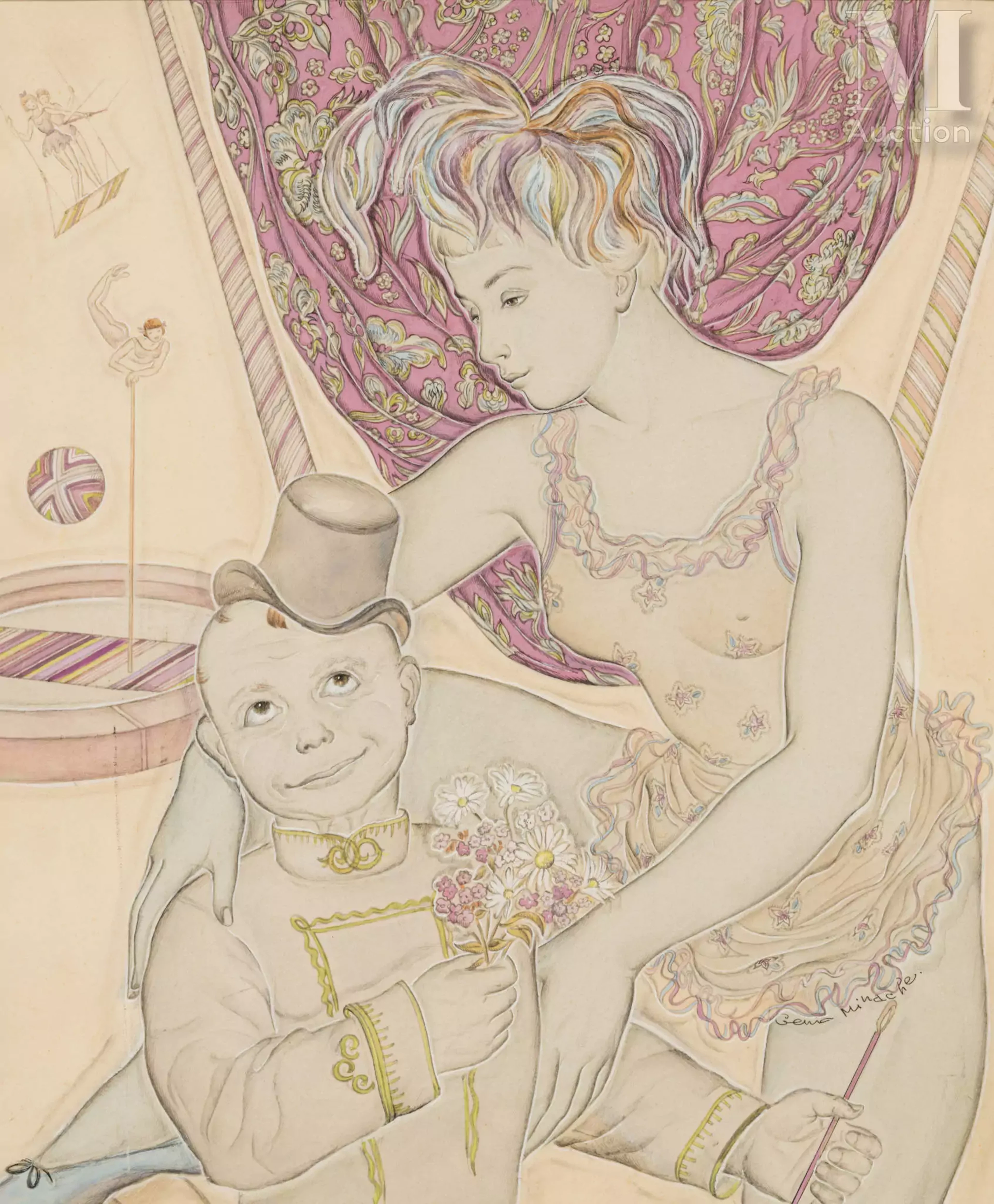 Génia MINACHE (Saint-Pétersbourg 1907 - Paris 1972) Le cirque