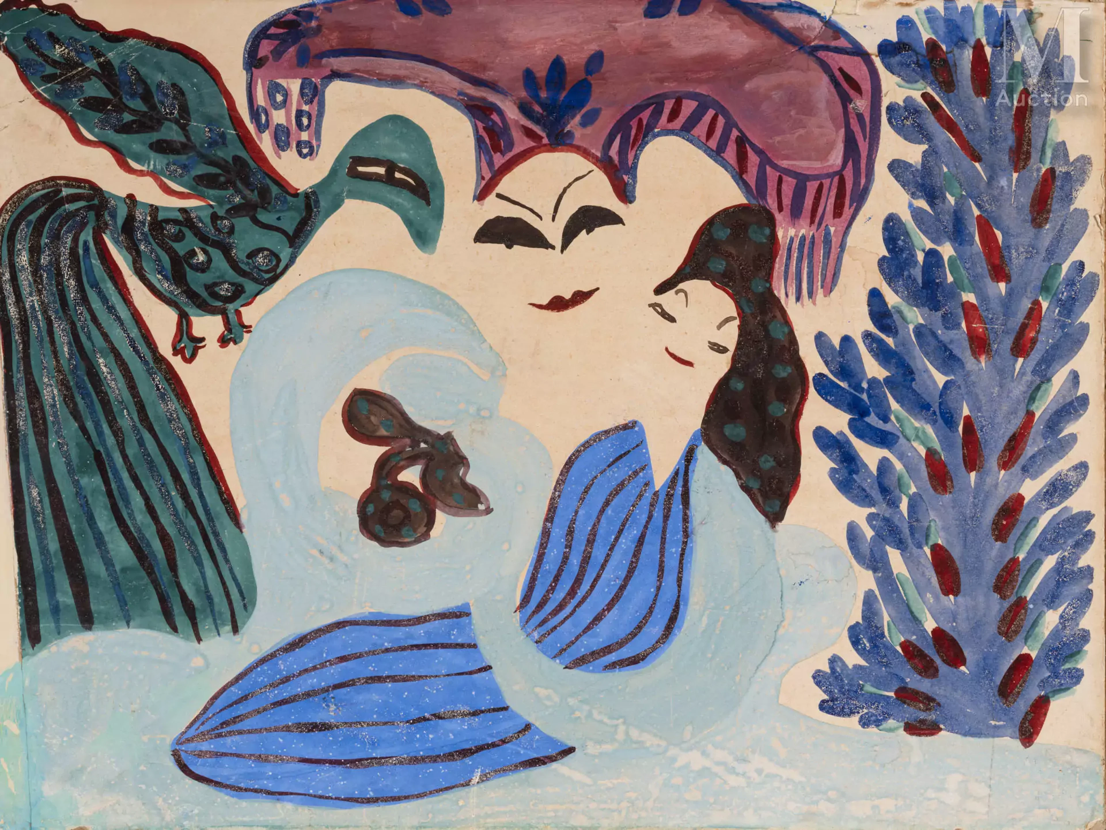 BAYA (Fatma Haddad Mahieddine(Algérie, Bordj el Kiffan 1931 - Blida
