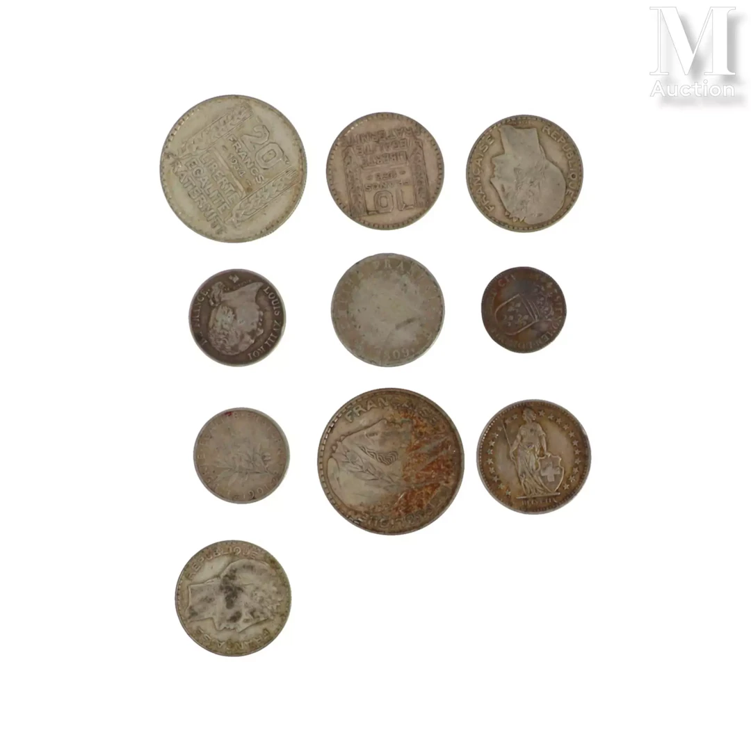 Lot de pièces en argent