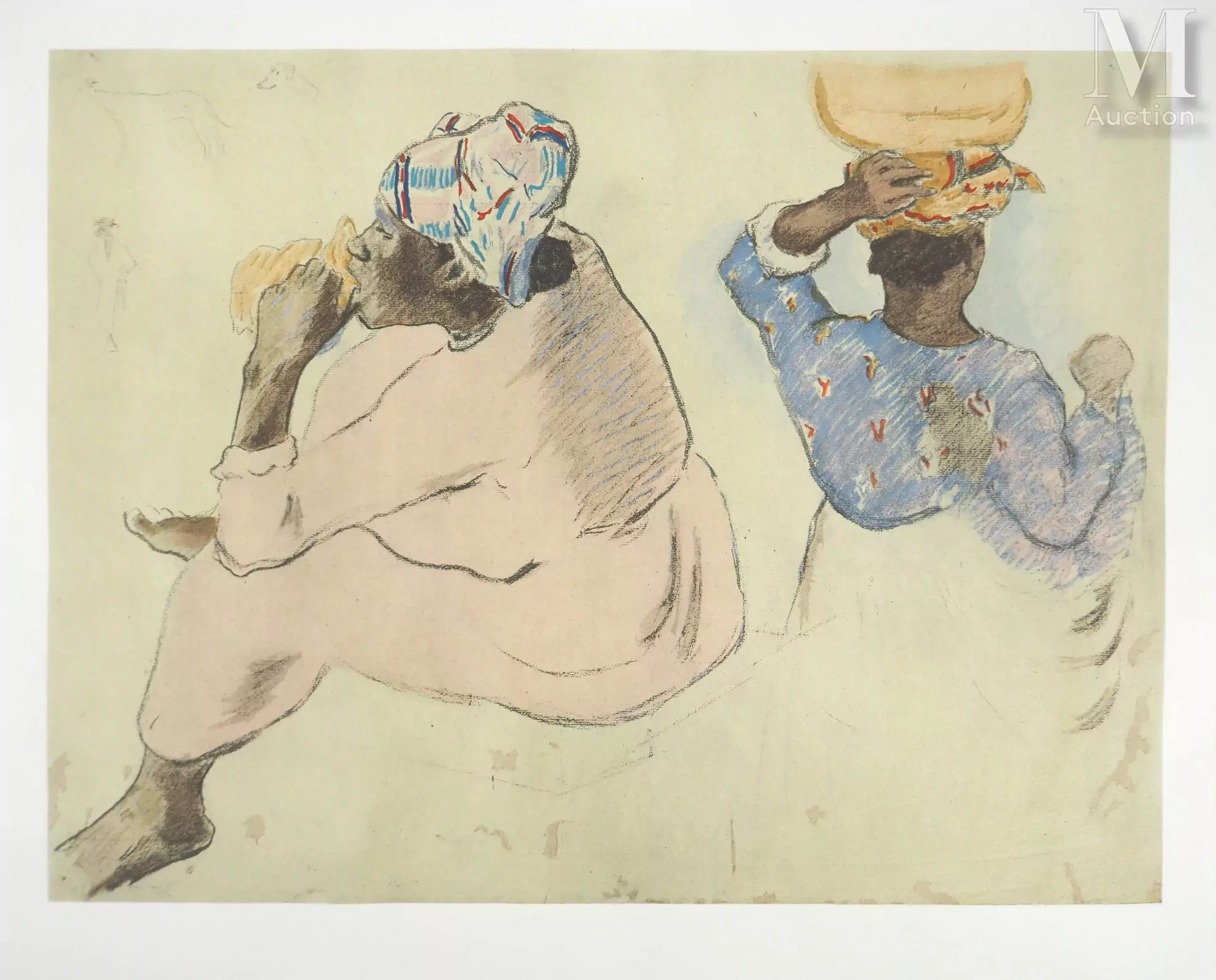 GAUGUIN Paul Tahiti, Femmes Maoris, c. 1955