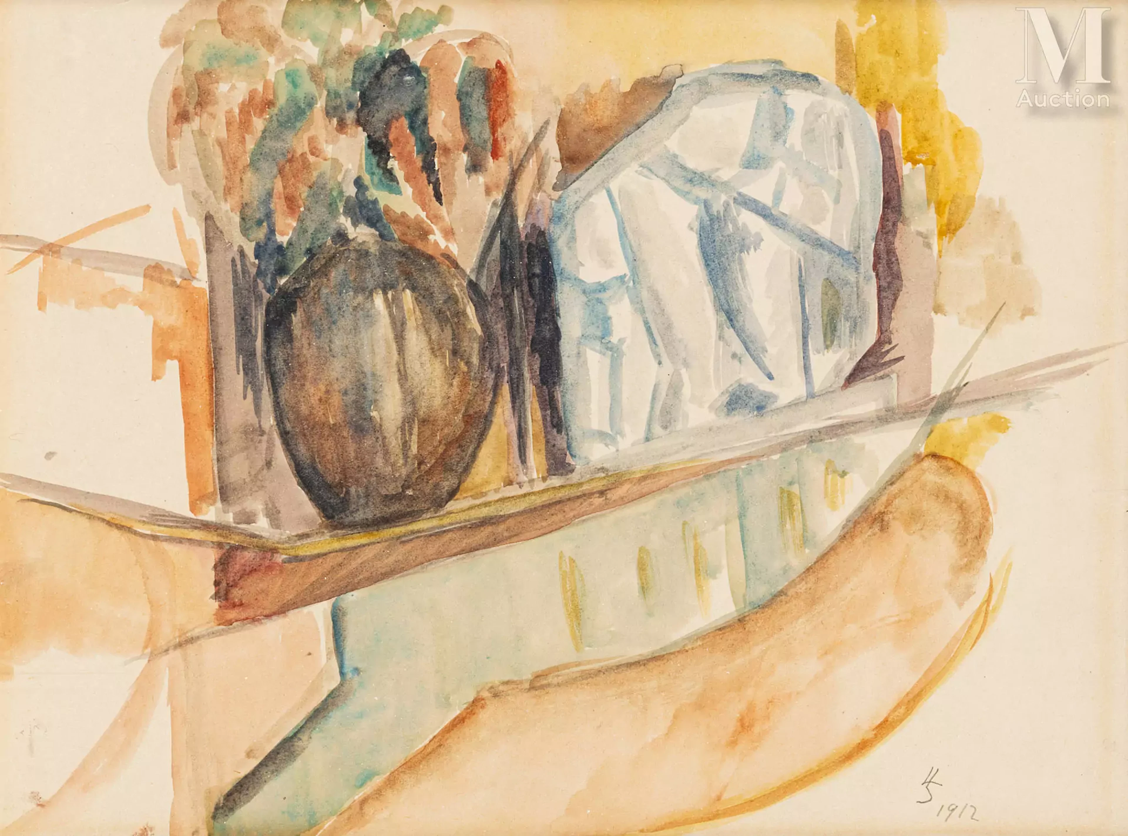 Léopold SURVAGE (Moscou 1879-Paris 1968) Composition au vase