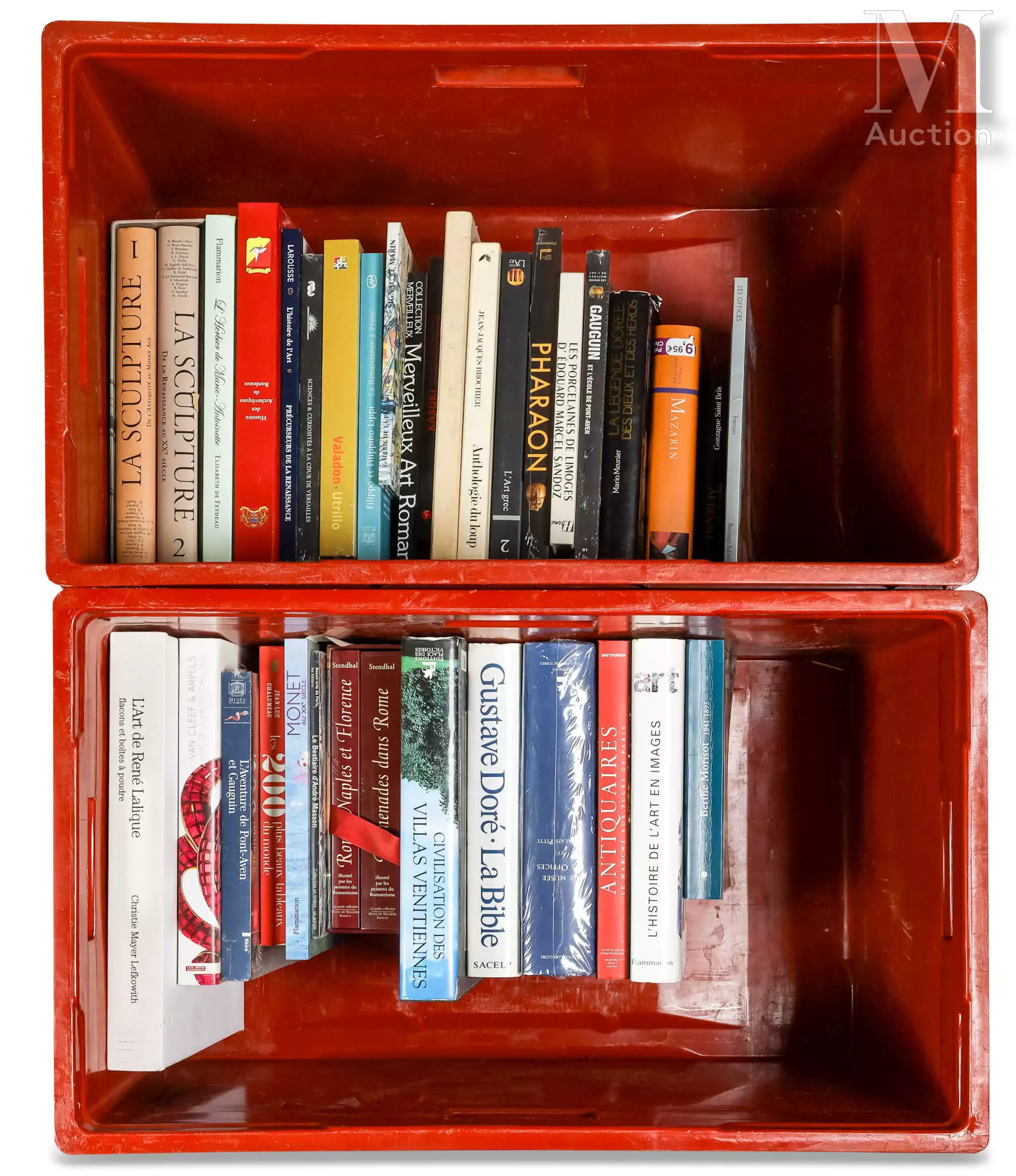 Manette de livres d'art