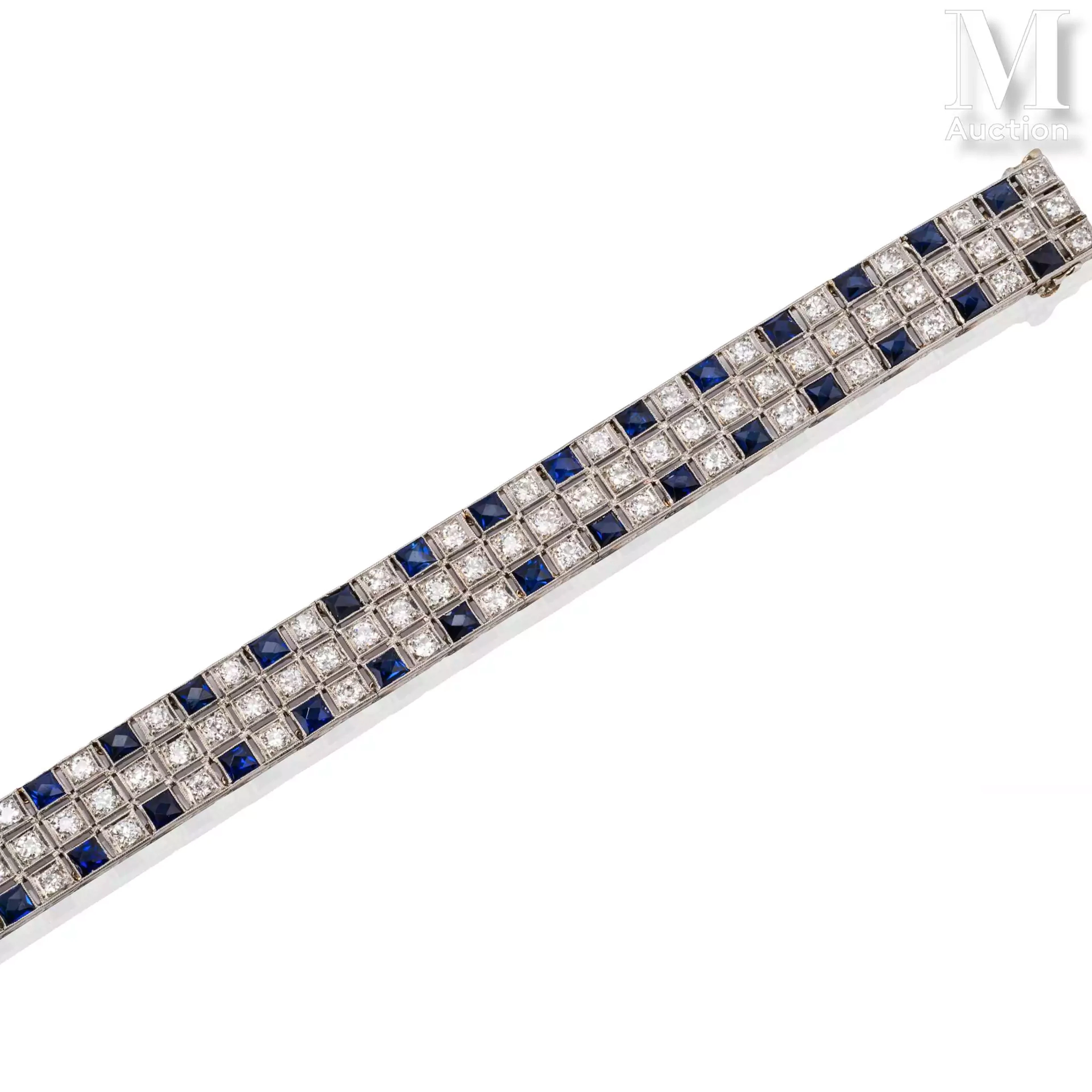 Bracelet saphirs et diamants