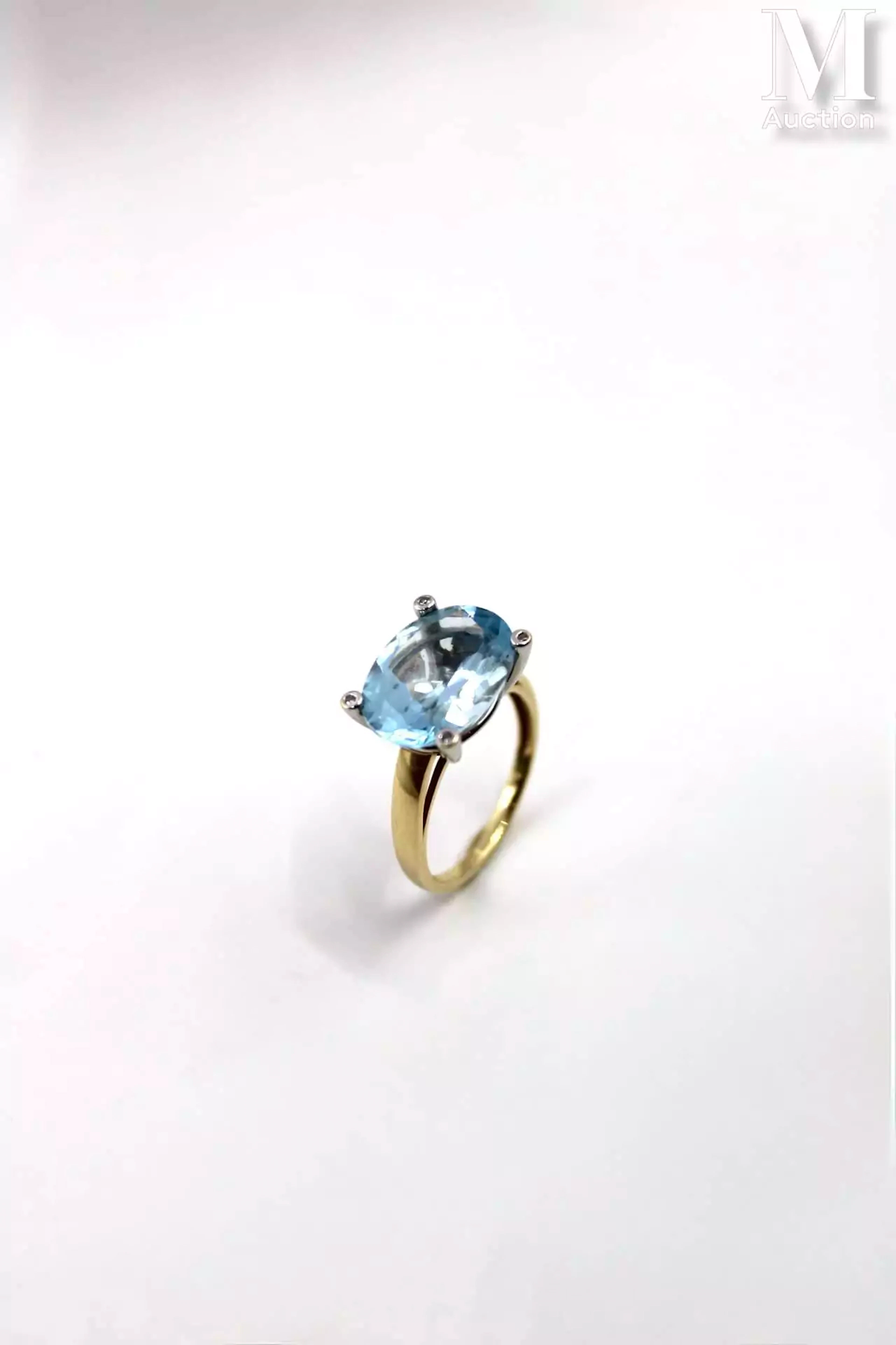 Bague aigue-marine