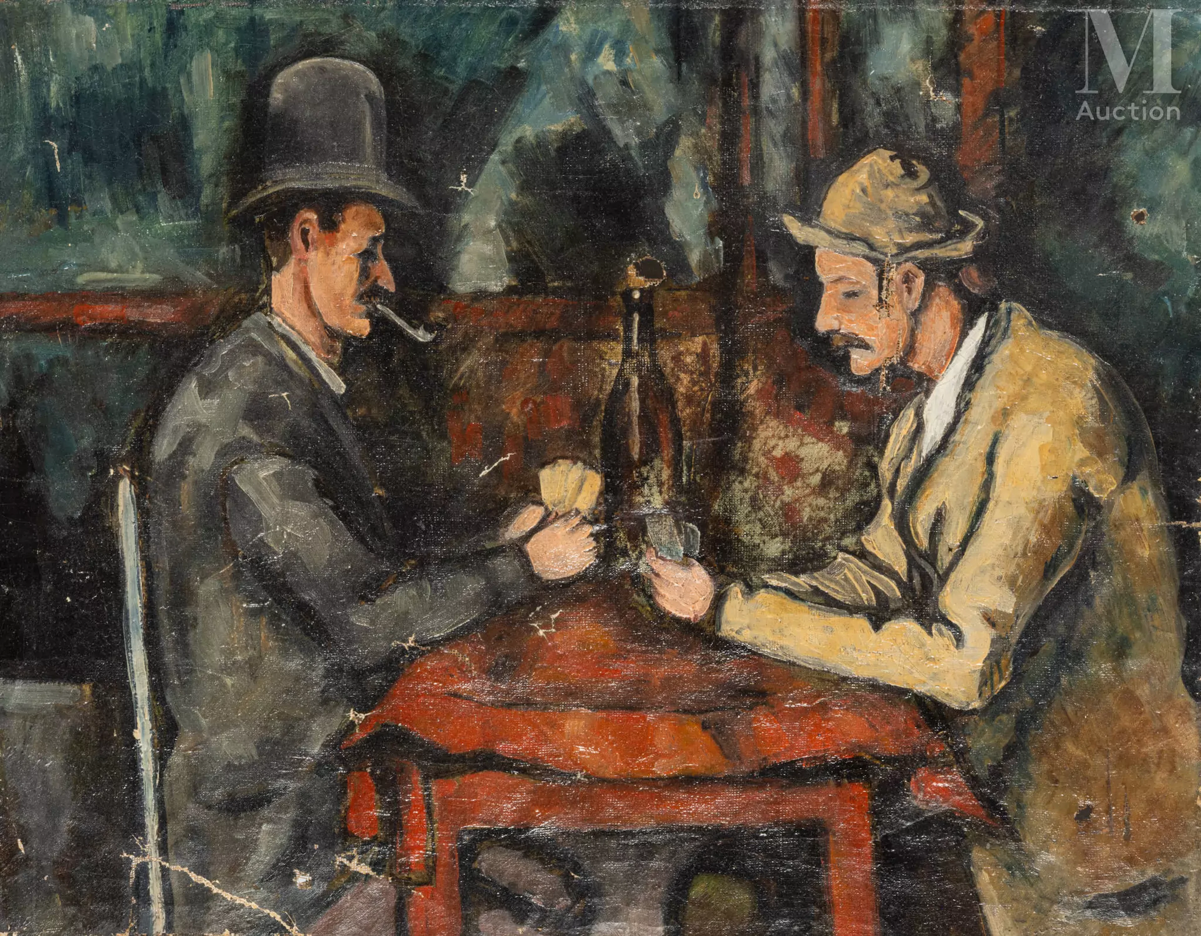 Ecole FRANCAISE du XXe siècle d’après Paul Cézanne Les joueurs de cartes