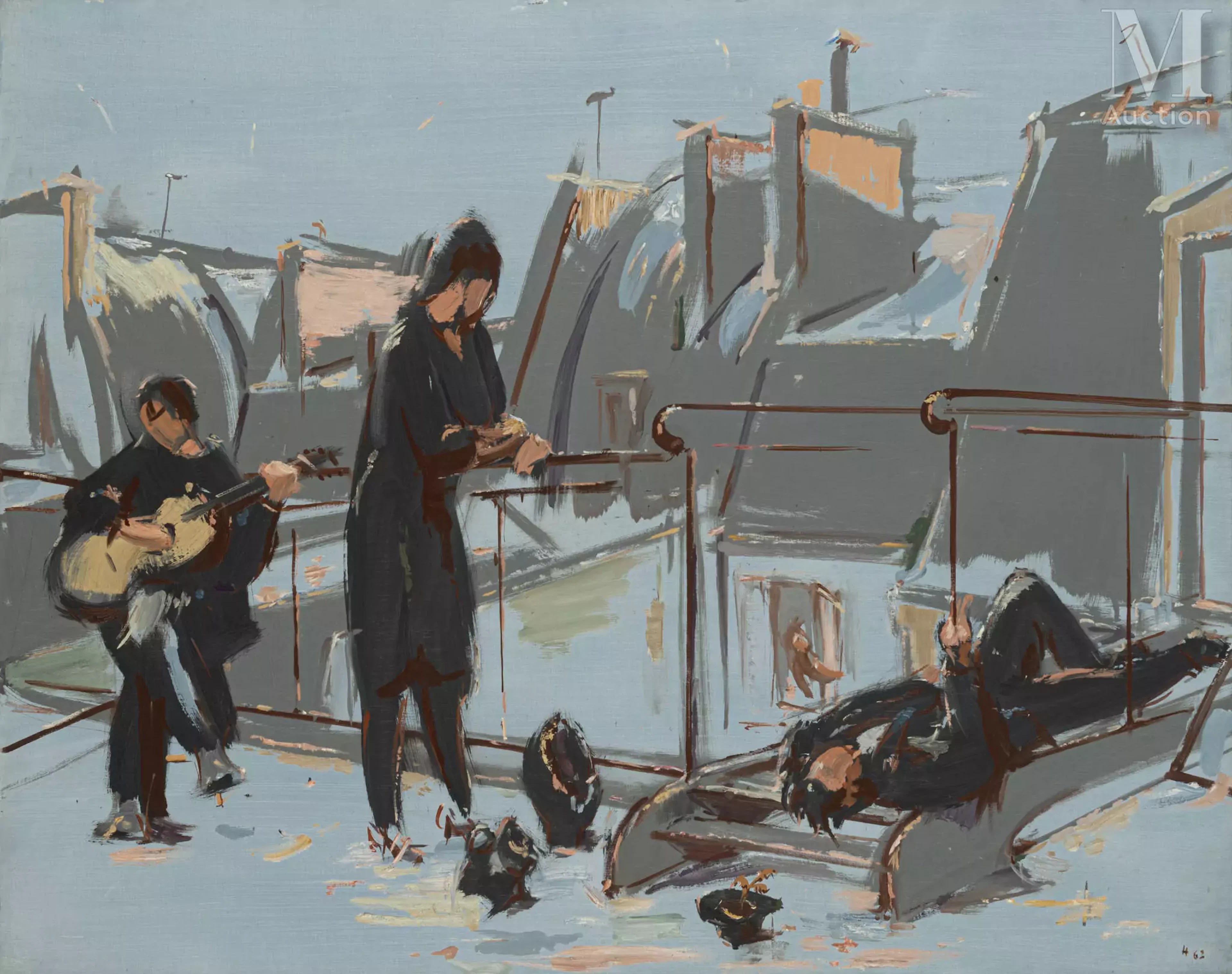 Jean HÉLION (1904-1987) Sonate pour les toits, 1962