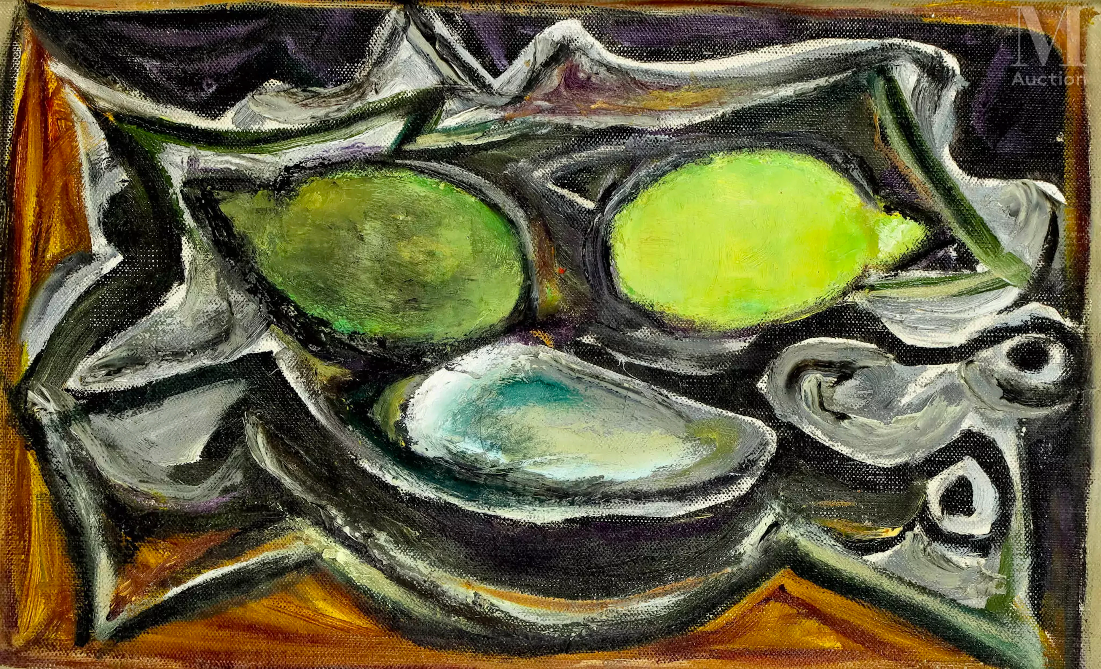 Roger CHASTEL (1897-1981) Nature morte aux huitres et citrons