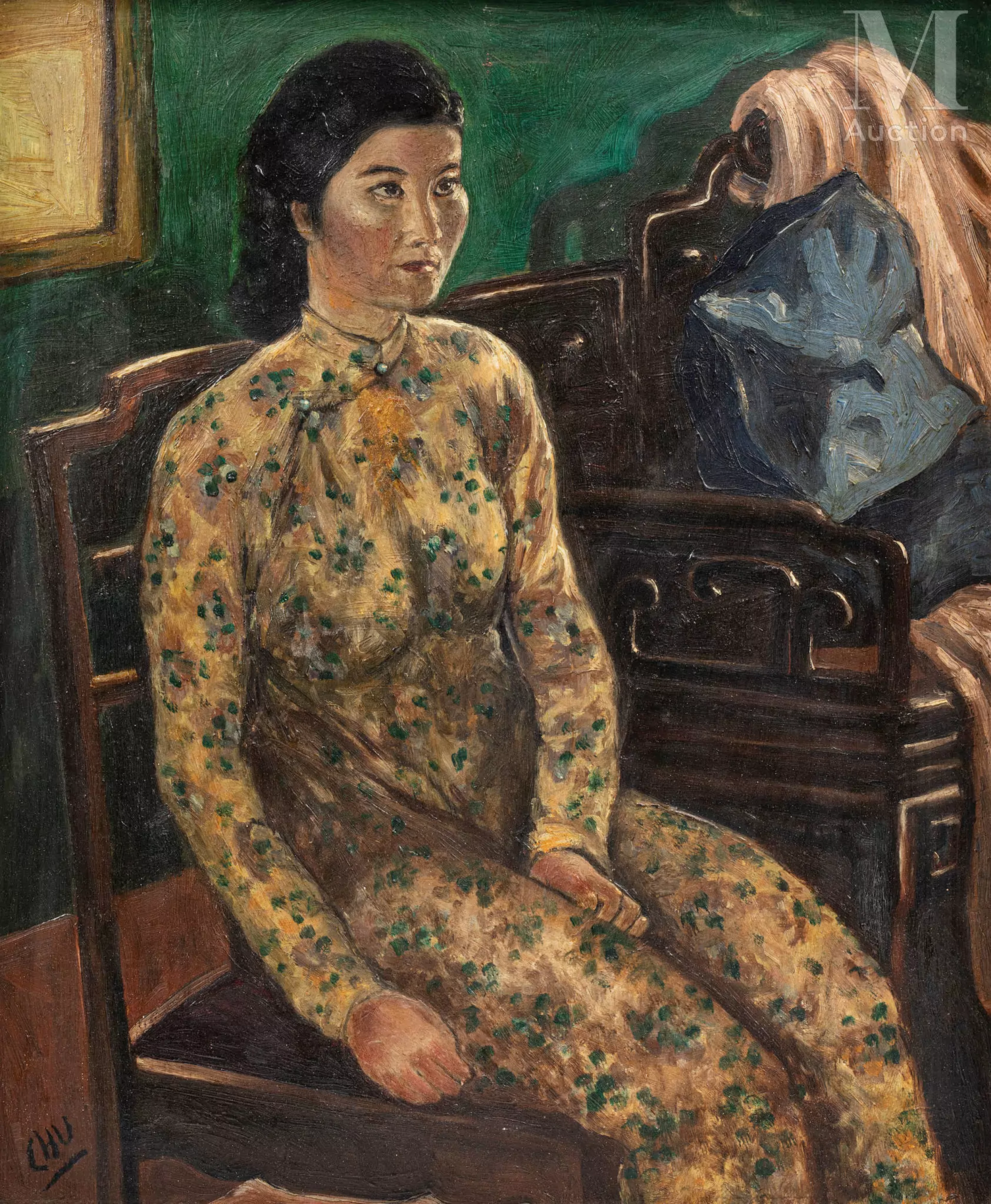 DAO SI CHU (1911-1974) Femme assise