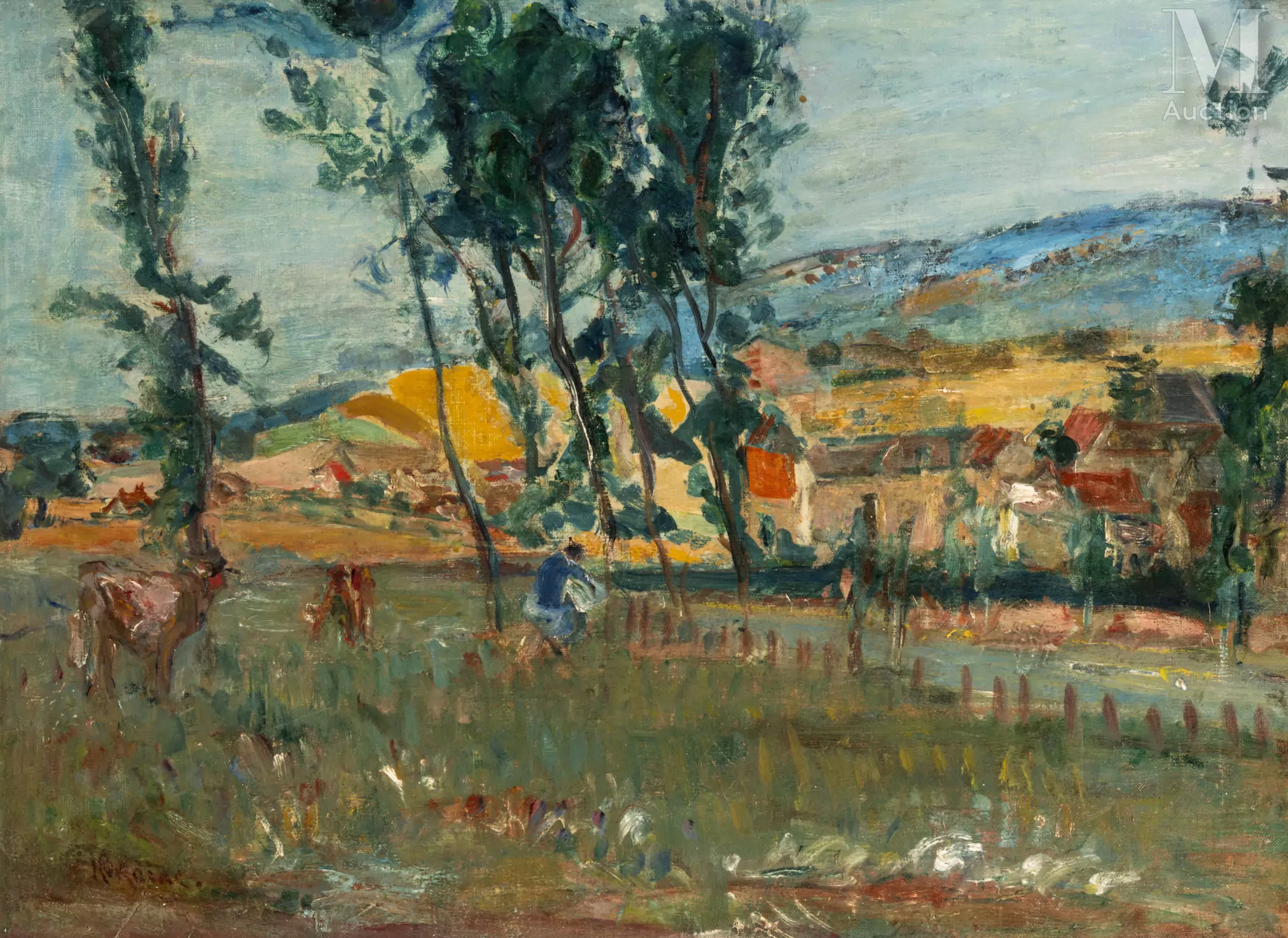 Michel KIKOÏNE (Gomel 1892 - Cannes 1968) Paysage, environs de Toulouse
