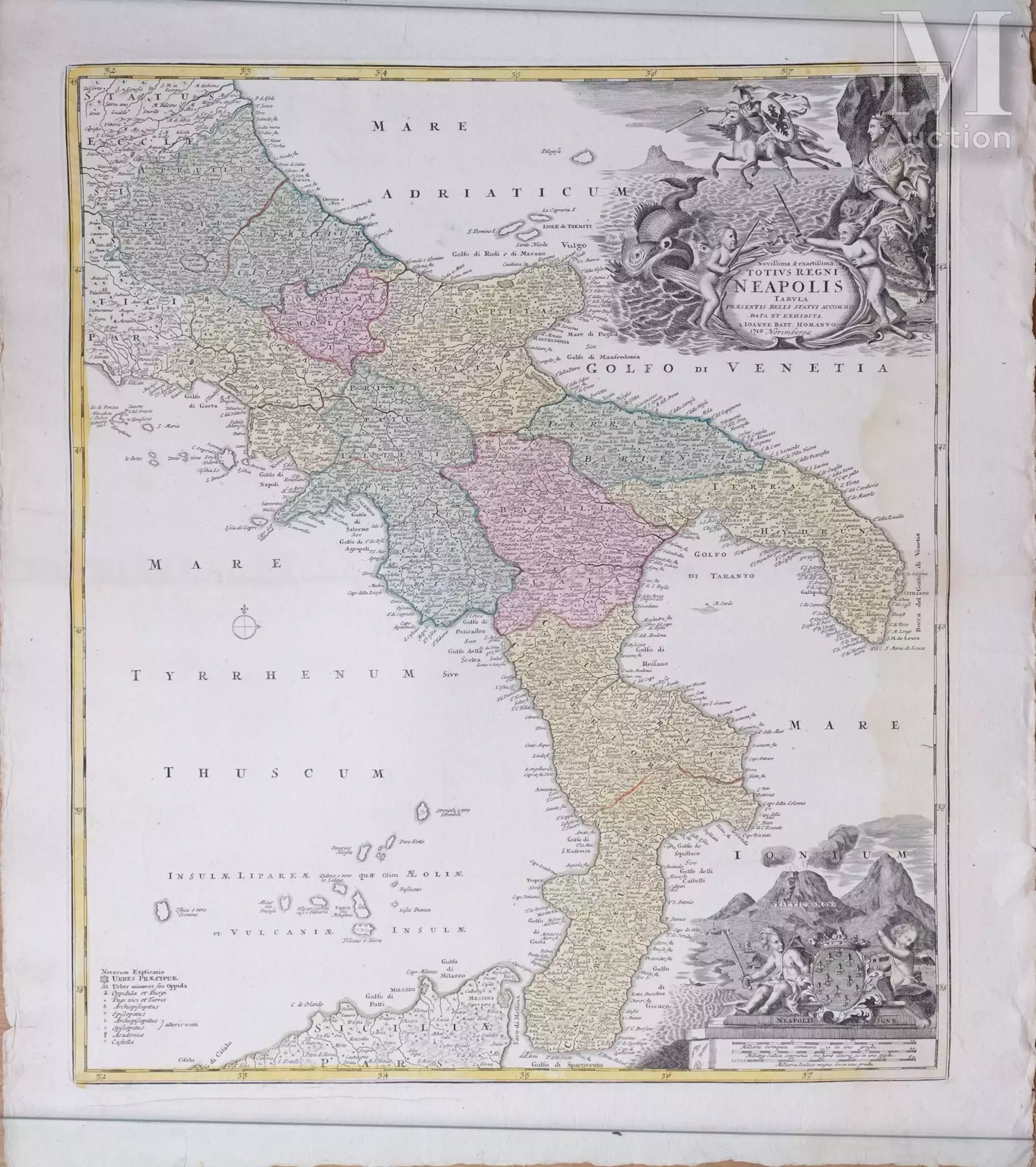 Suite de deux cartes : NEAPOLIS et GOLFO DI VENETIA