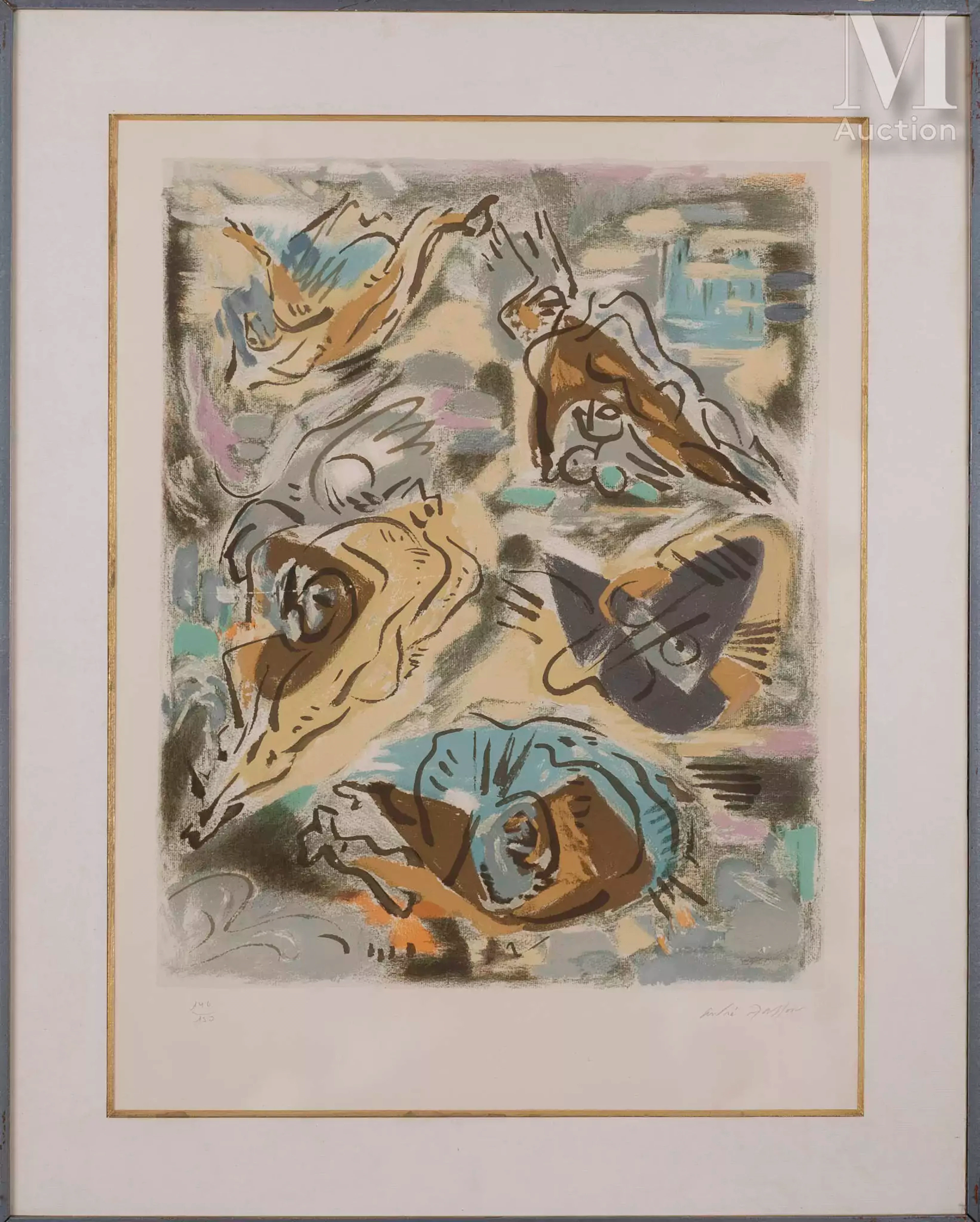 André MASSON (1896-1987) Sans titre VII (c.1985)